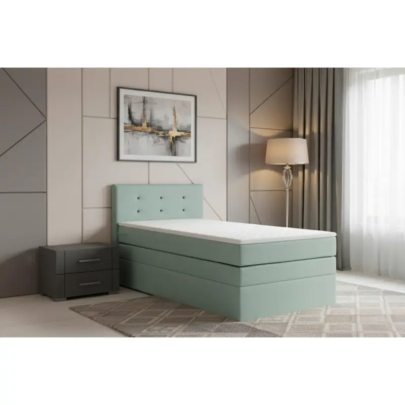 Boxspringbett Siam 2 90x200 Mintgr&uuml;n