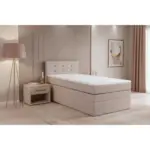M&ouml;belix Boxspringbett Siam 2 90x200 Rosa