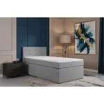 M&ouml;belix Boxspringbett Siam 2 90x200 Grau