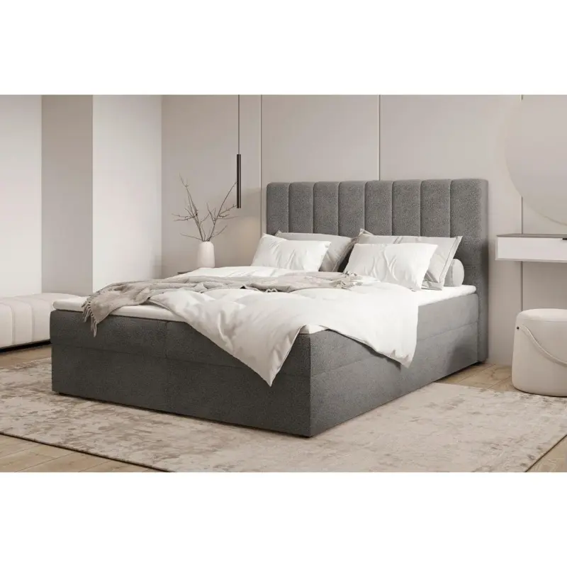 Boxbett Paris Lf: 140x200 Anthrazit