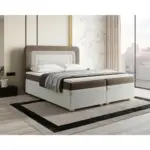 M&ouml;belix Boxbett Nest Lf: 180x200 Braun/Beige