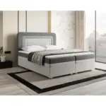 M&ouml;belix Boxbett Nest Lf:180x200 Hellgrau/Dunkelgrau