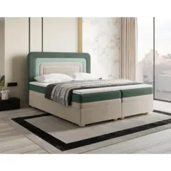 Boxbett Nest Lf:160x200 D.gr&uuml;n/Beige/Mgr&uuml;n