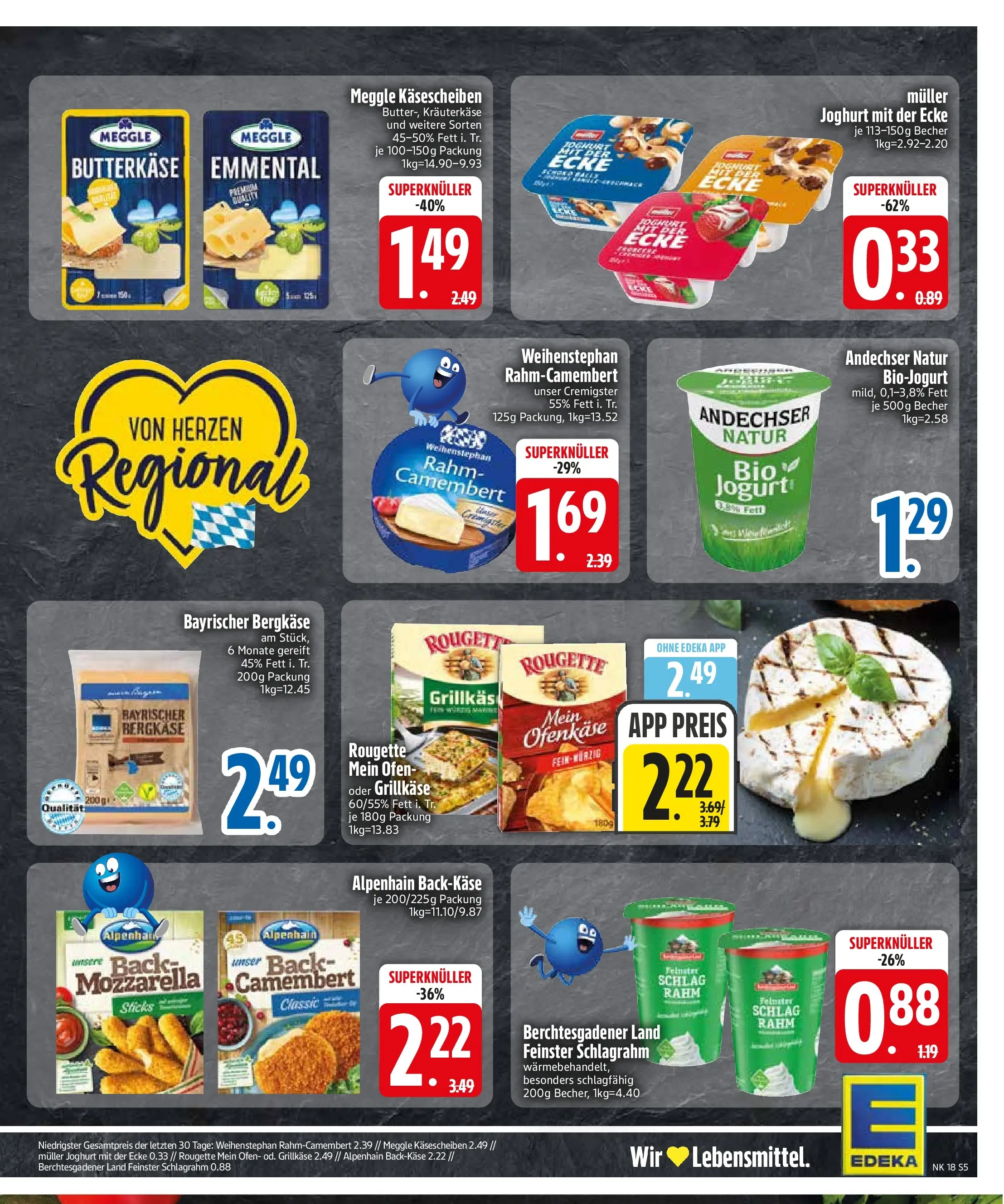 Edeka prospekt Trostberg	 (ab 27.04.2026) » Angebote Online | Seite: 7 | Produkte: Ofen, Butter, Joghurt, Mozzarella