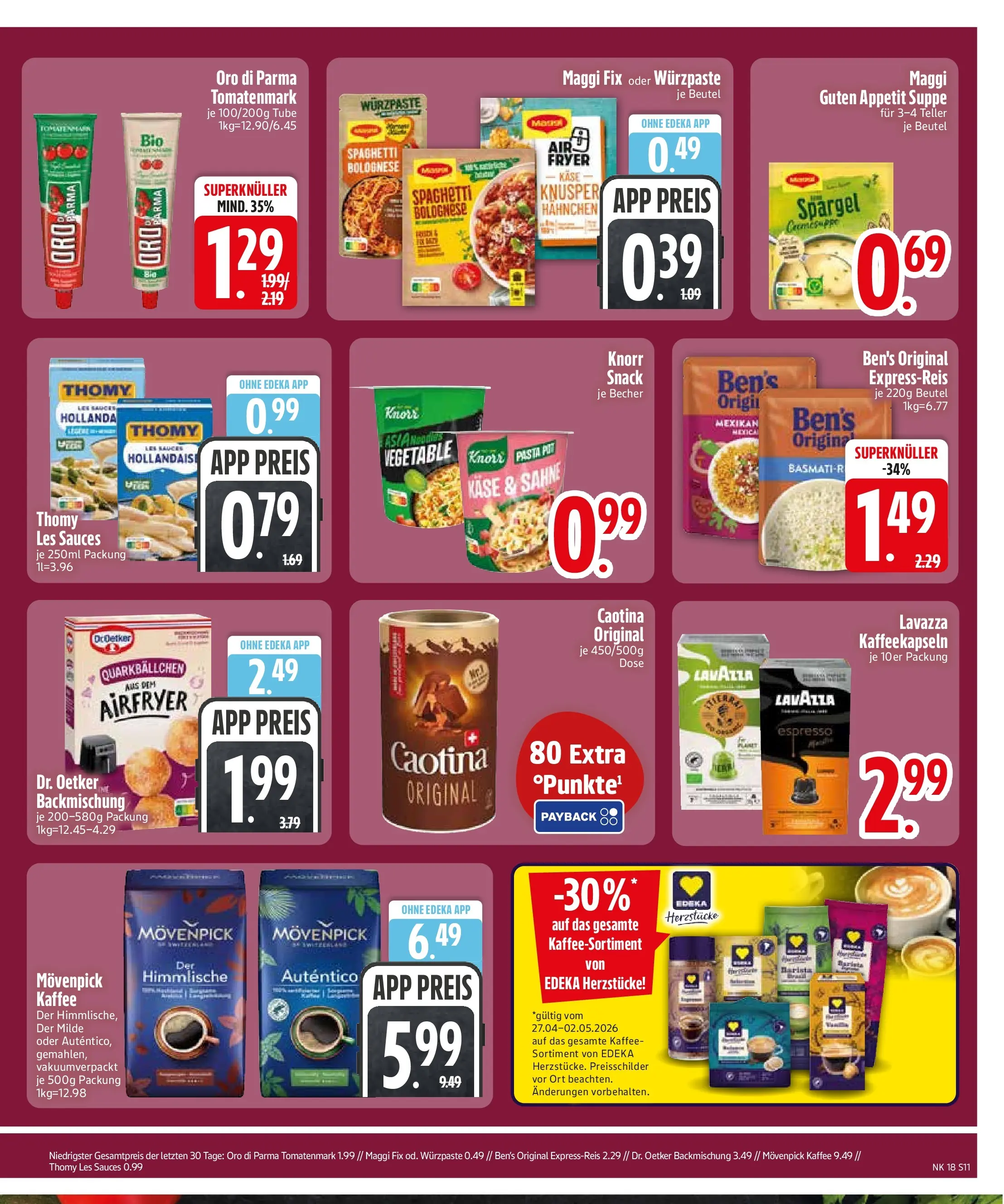 Edeka prospekt Trostberg	 (ab 27.04.2026) » Angebote Online | Seite: 13 | Produkte: Maggi, Spargel, Maggi fix, Pasta