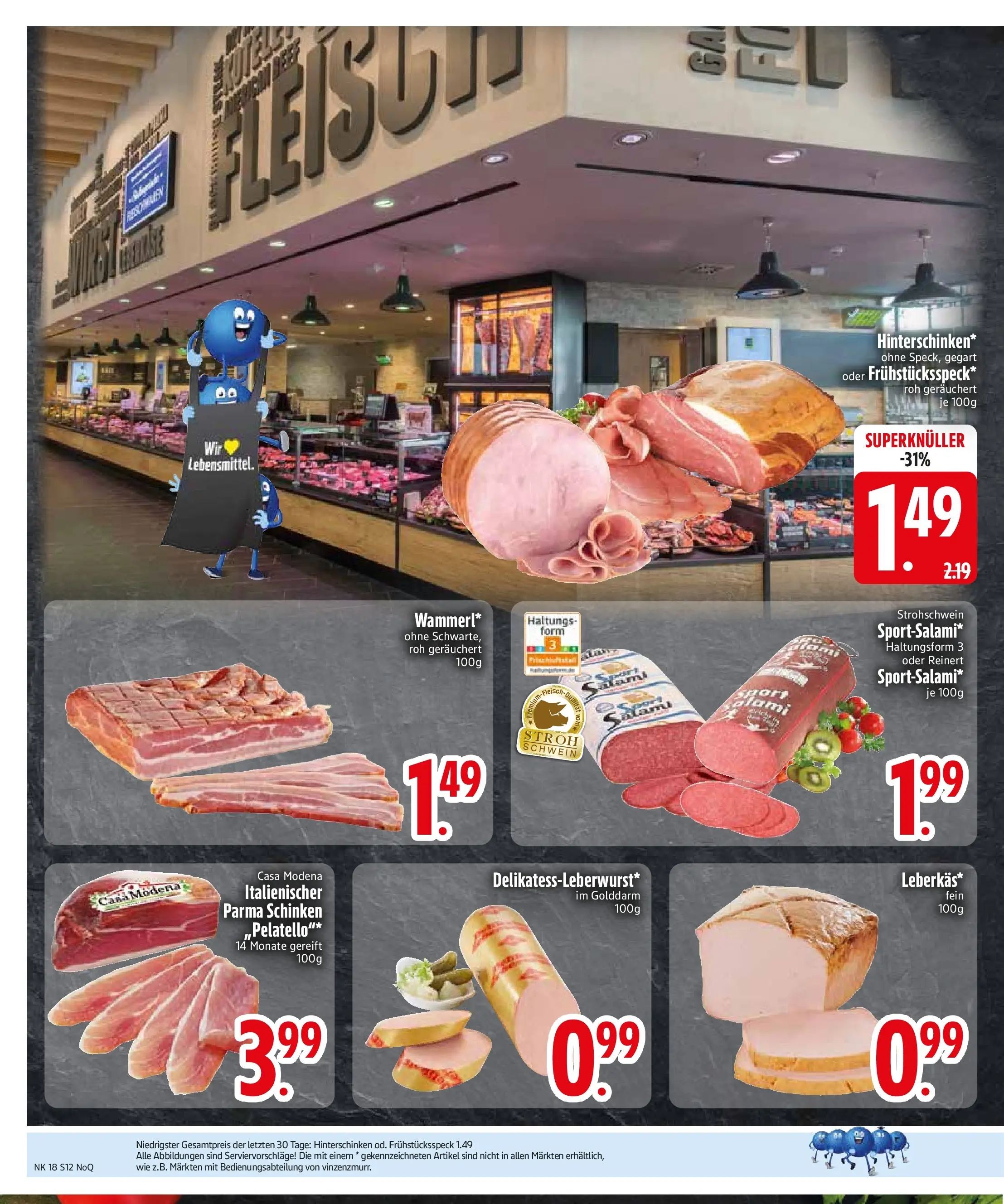 Edeka prospekt Rötz	 (ab 27.04.2026) » Angebote Online | Seite: 14 | Produkte: Salami, Schinken