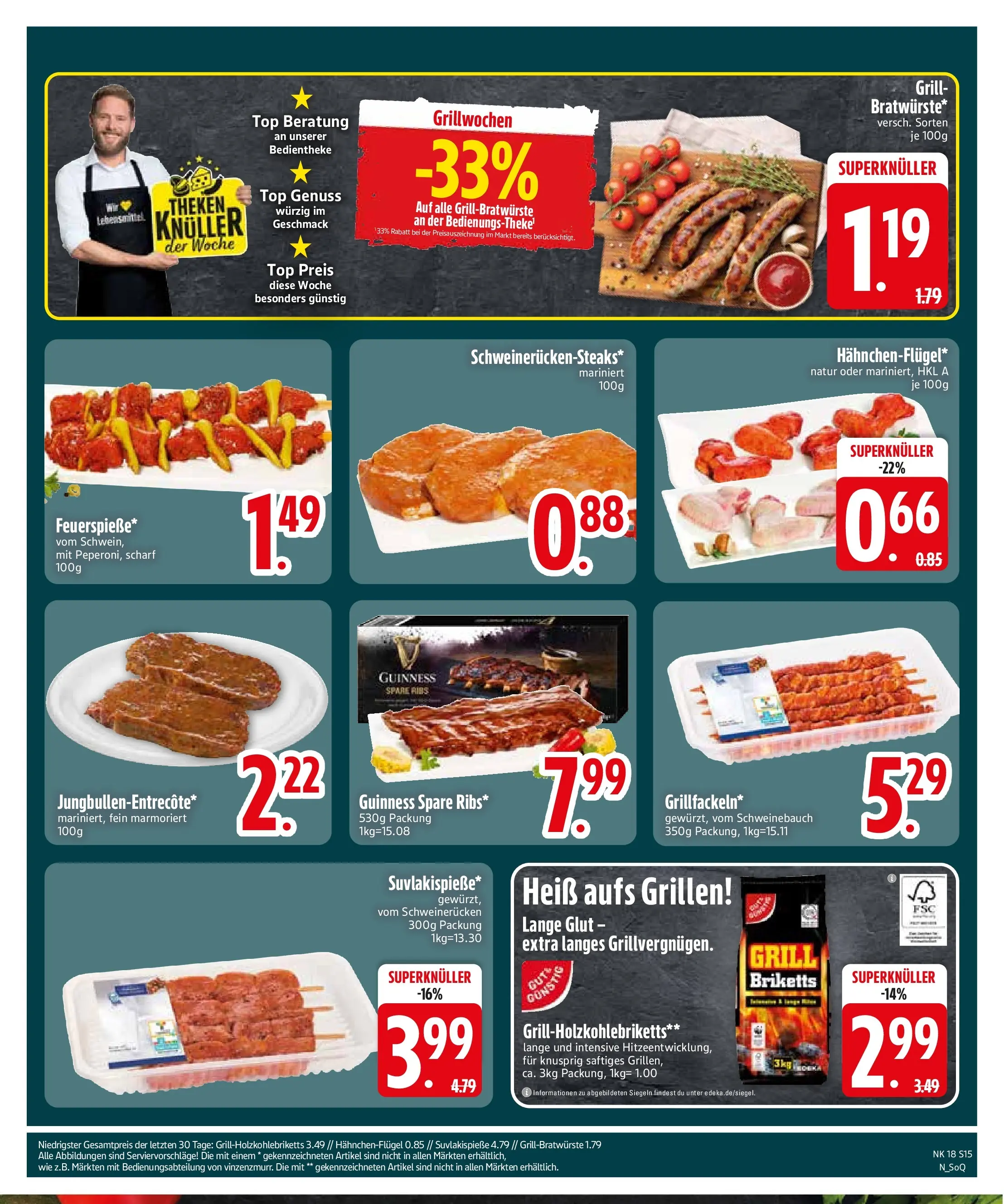 Edeka prospekt Trostberg	 (ab 27.04.2026) » Angebote Online | Seite: 17 | Produkte: Grill, Schweinebauch, Spare ribs, Schweinerucken