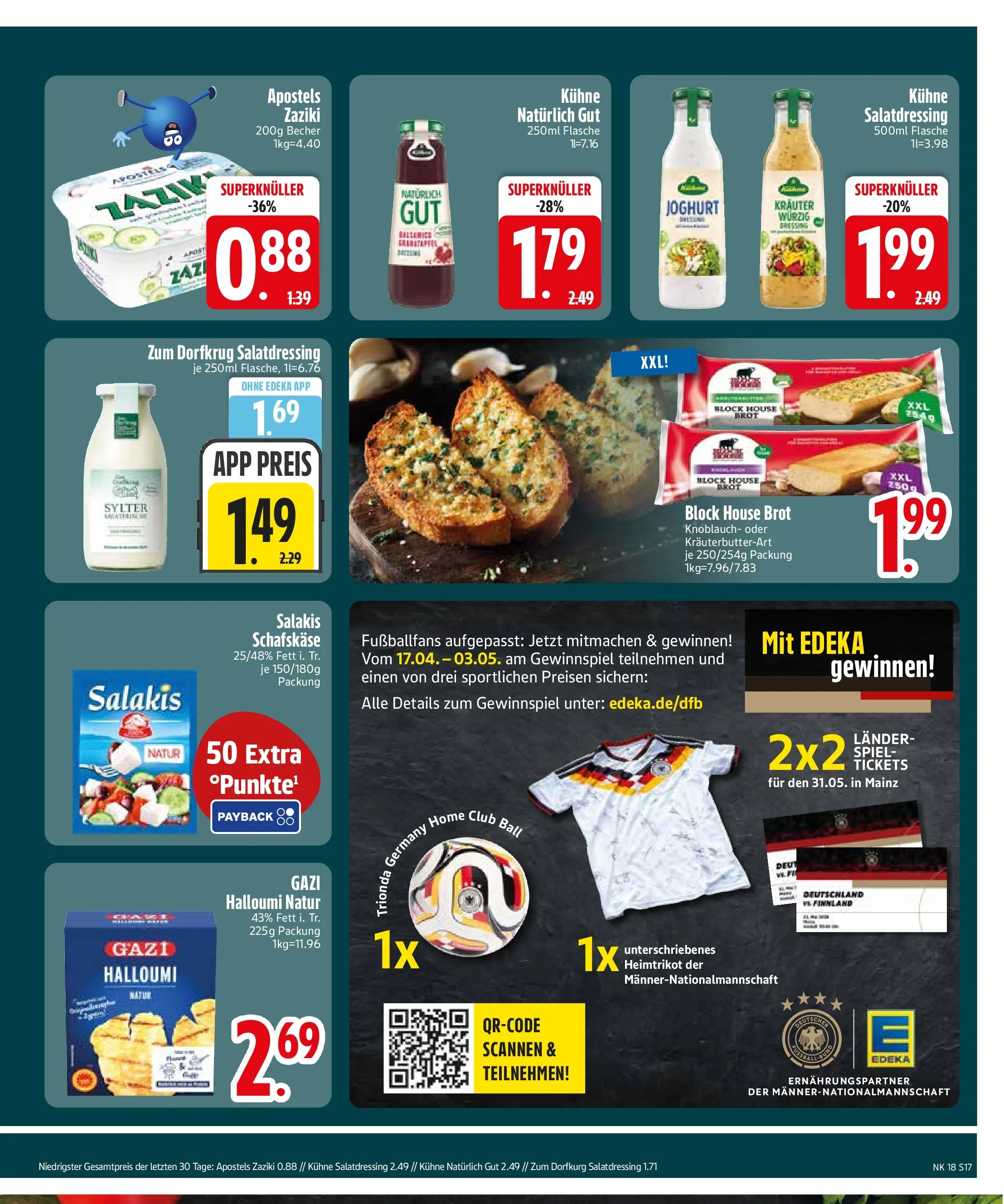 Edeka prospekt Trostberg	 (ab 27.04.2026) » Angebote Online | Seite: 19 | Produkte: Feta, Knoblauch, Salakis, Brot