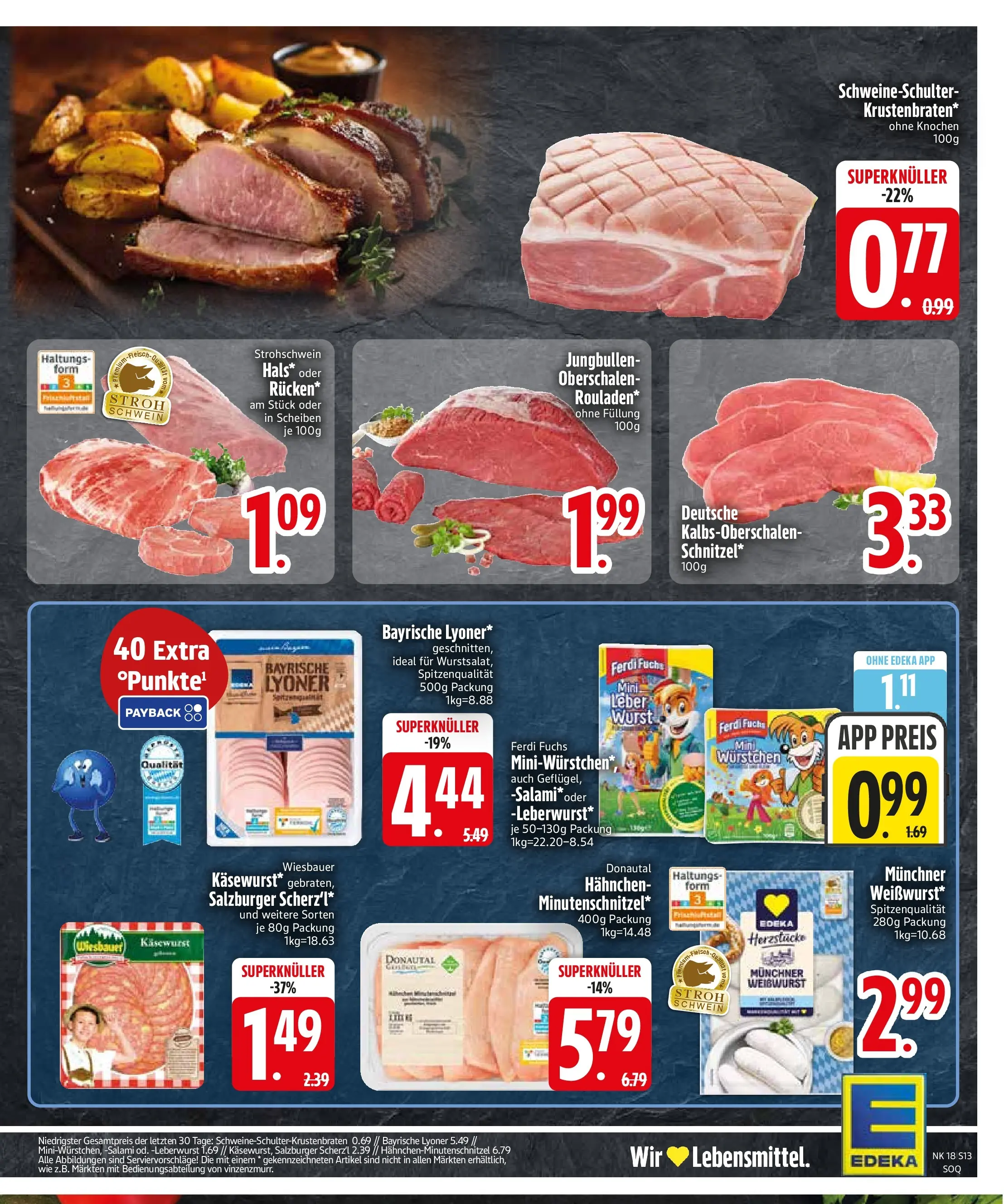 Edeka prospekt Trostberg	 (ab 27.04.2026) » Angebote Online | Seite: 15 | Produkte: Hahnchen, Wurst, Salami
