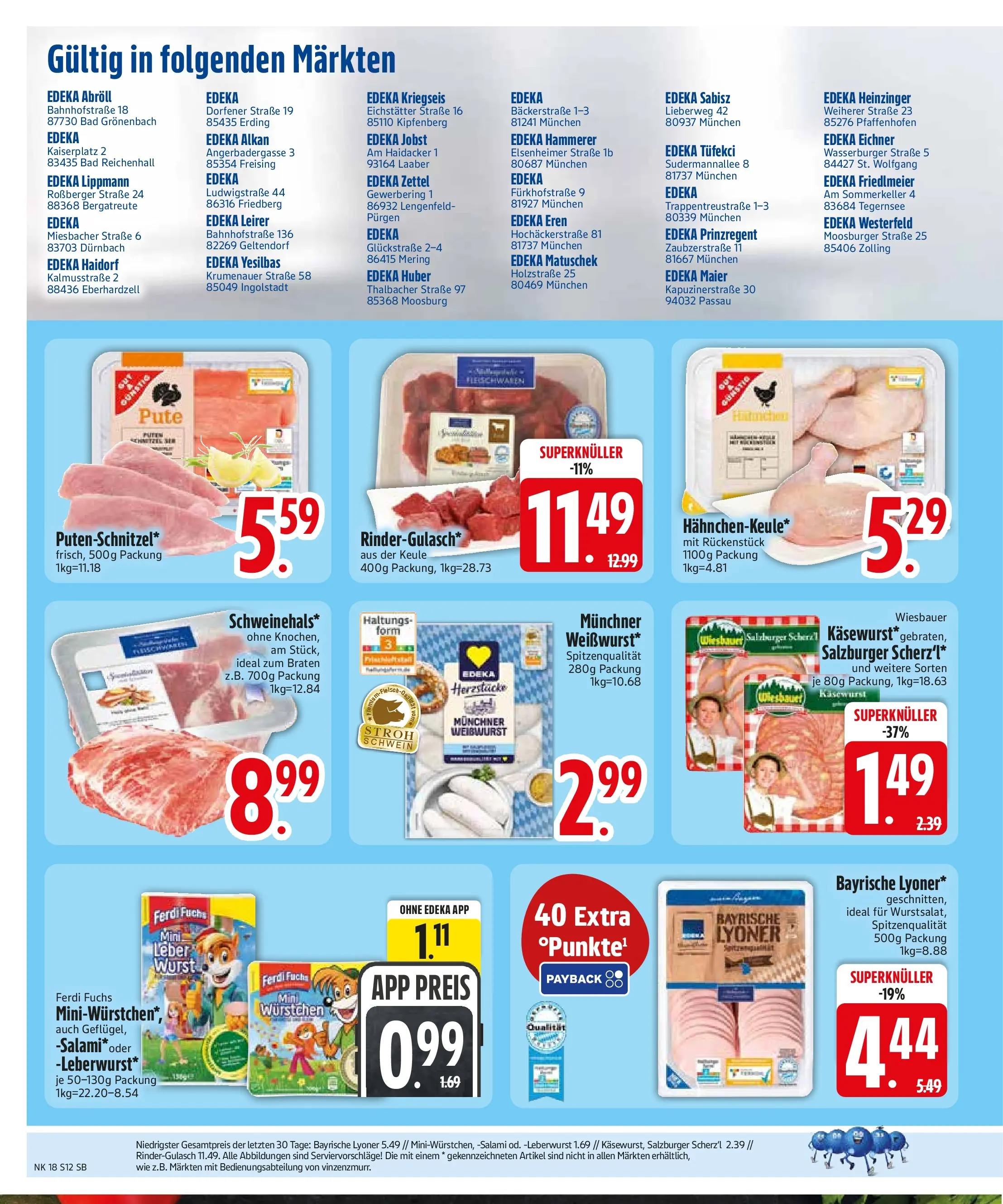 Edeka prospekt Bodenkirchen	 (ab 27.04.2026) » Angebote Online | Seite: 14 | Produkte: Pute, Rindergulasch, Wurst, Salami