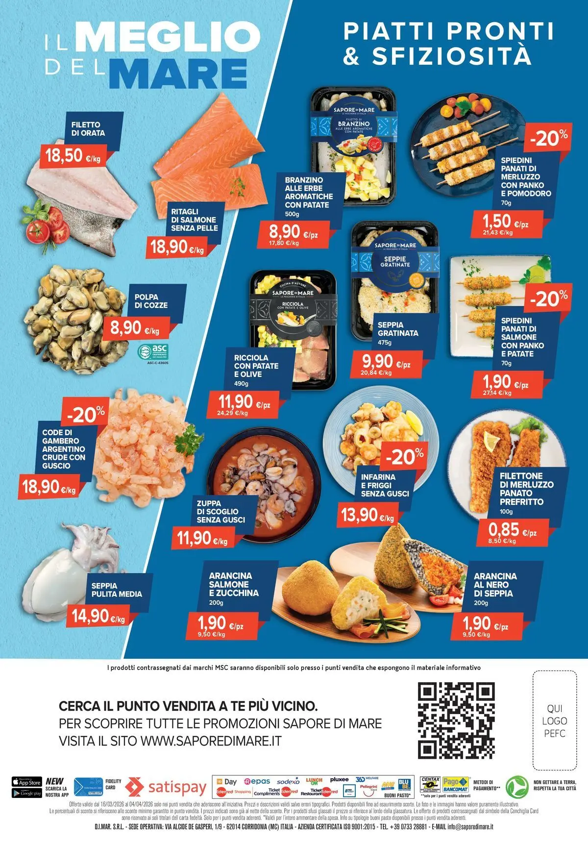 Nuovo Sapore di mare - A Maggio gli sconti sono nell'aria! dal 30/04/2026 > offerte anteprima 🛍️ | Pagina: 3 | Prodotti: Salmone, Tè, Orata, Olive