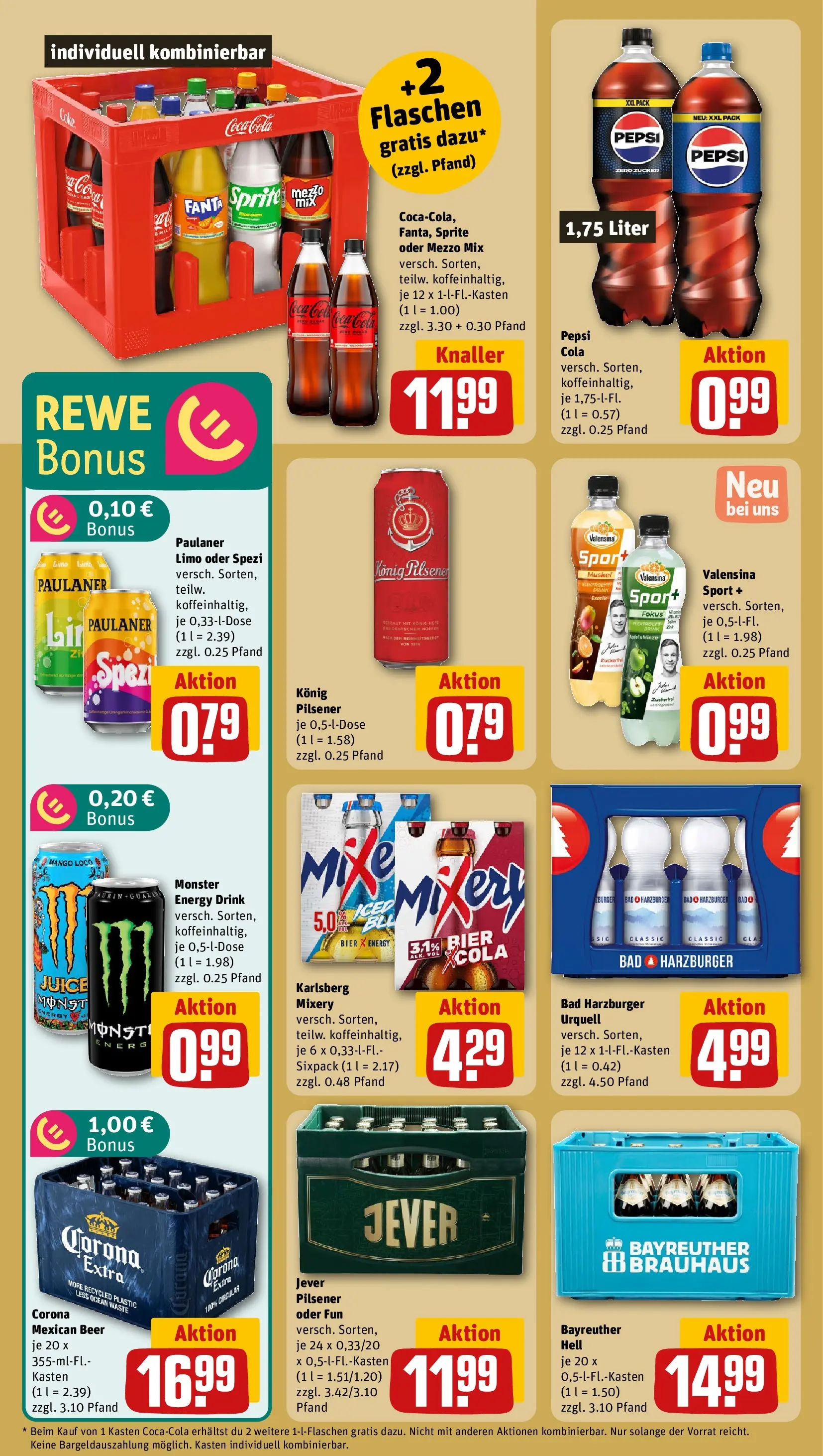 REWE Prospekt ab 04.05.2026 zum Blättern » Angebote | Seite: 24 | Produkte: Sprite, Cola, Bier, Jever