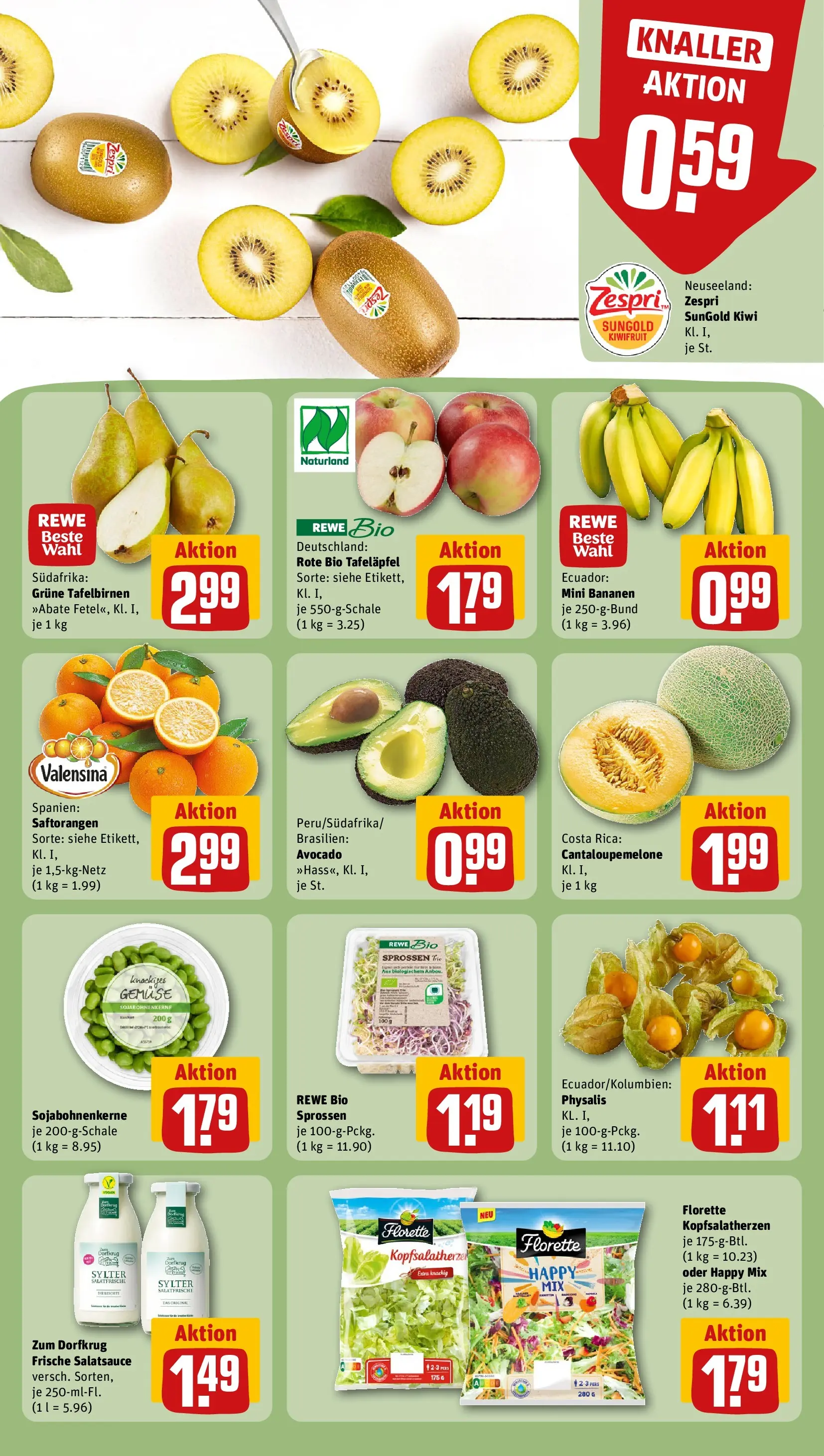REWE Prospekt ab 04.05.2026 zum Blättern » Angebote | Seite: 10 | Produkte: Valensina, Avocado, Gemüse, Kiwi