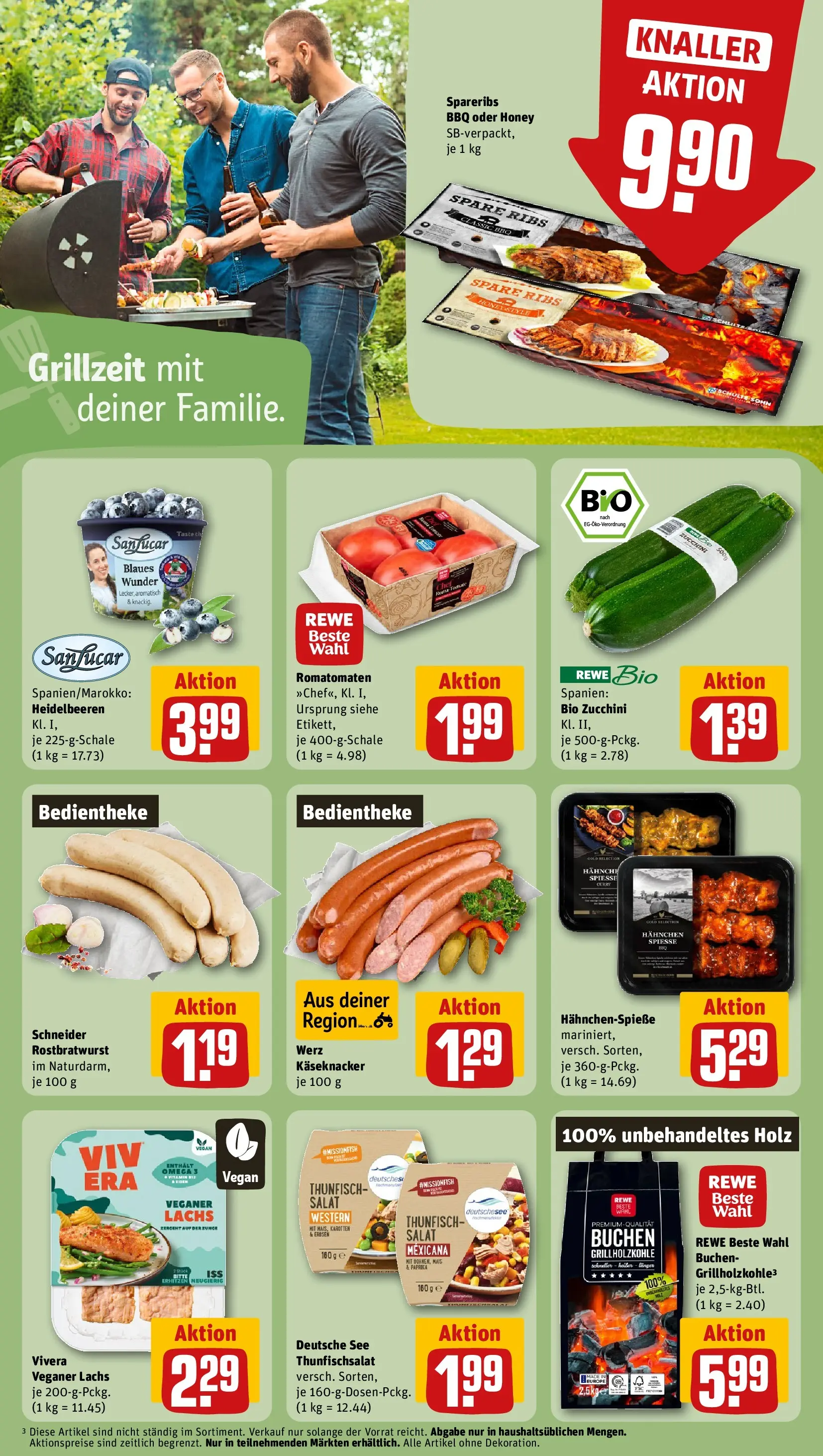 REWE Prospekt ab 03.05.2026 zum Blättern » Angebote | Seite: 25 | Produkte: Hahnchen, Thunfisch, Lachs, Erbsen