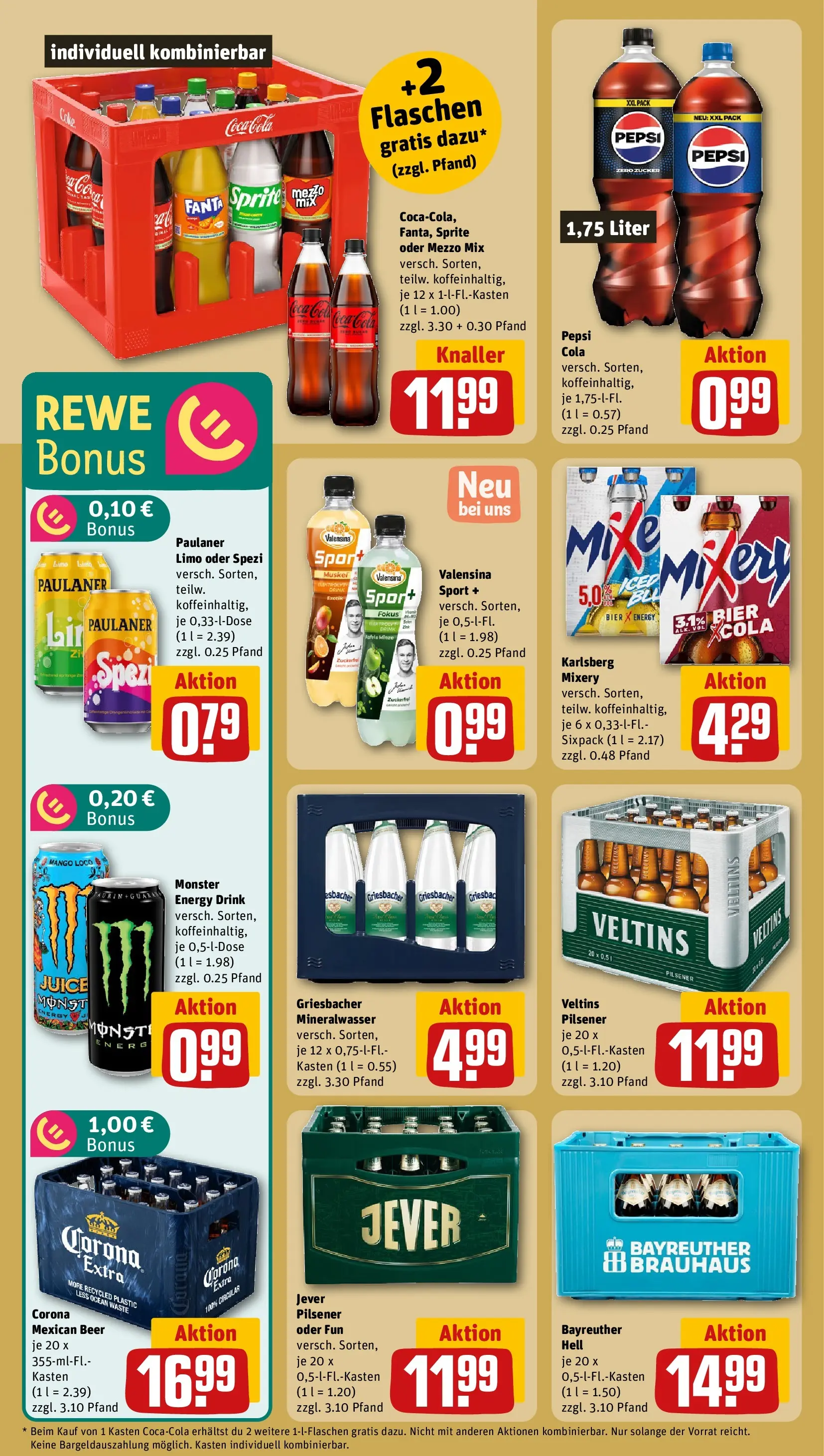 REWE Prospekt ab 03.05.2026 zum Blättern » Angebote | Seite: 26 | Produkte: Mineralwasser, Zucker, Jever, Mixery