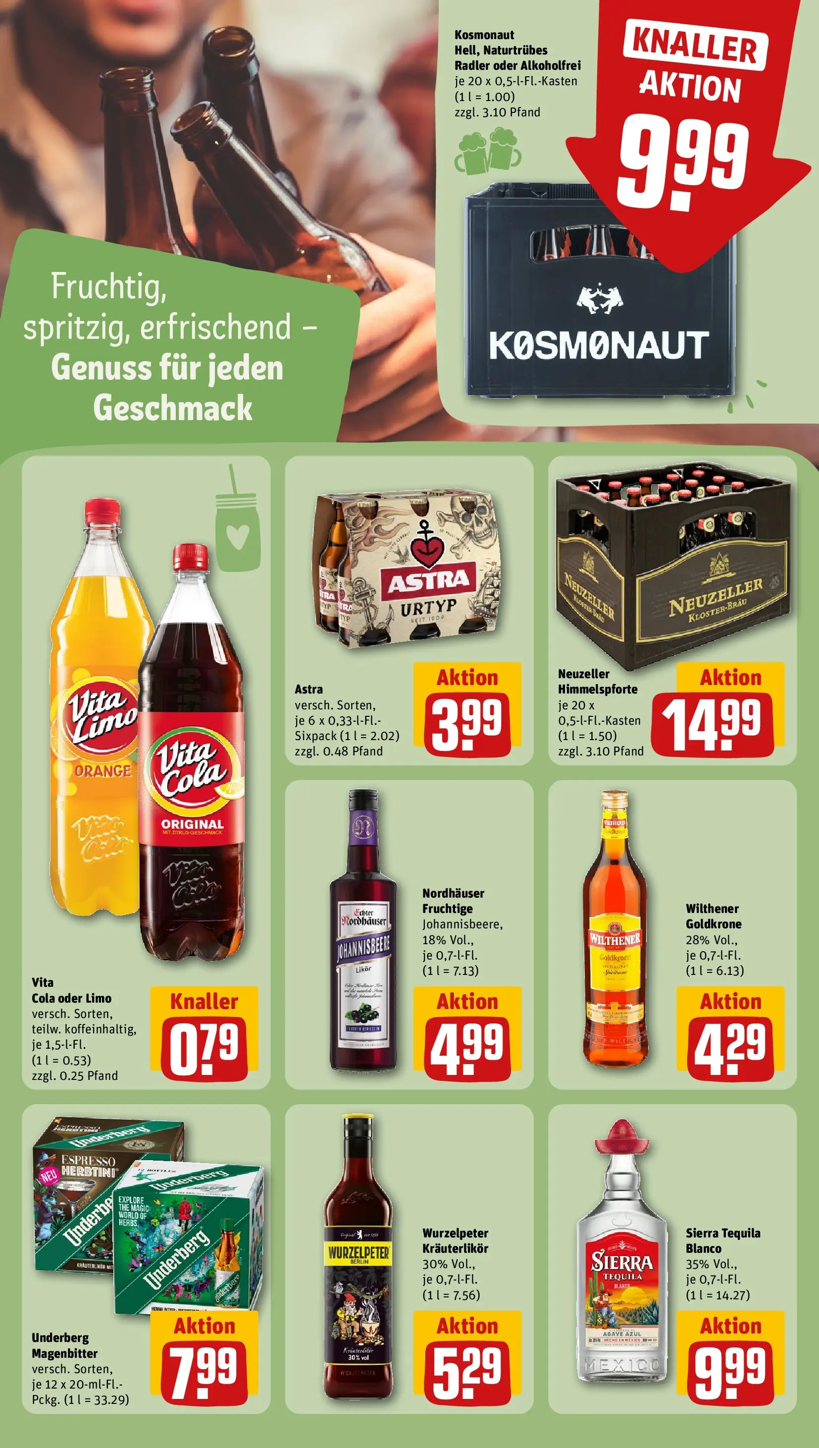 REWE Prospekt ab 04.05.2026 zum Blättern » Angebote | Seite: 21 | Produkte: Astra, Tequila, Vita cola, Underberg