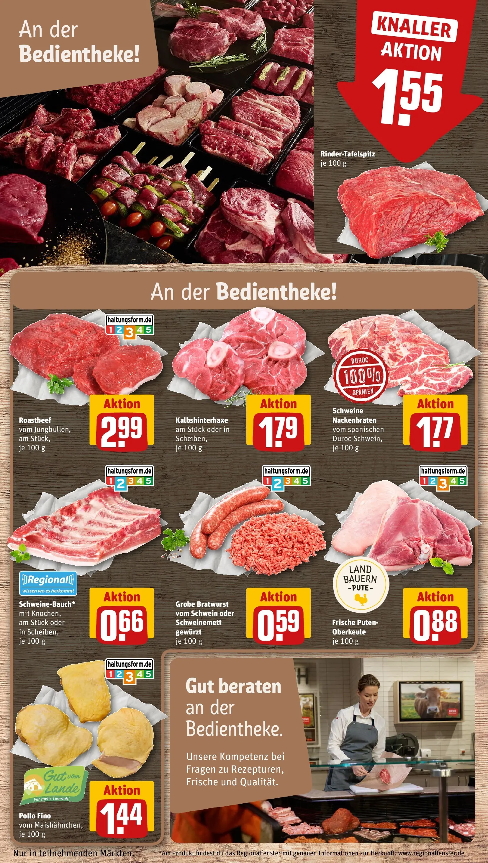 REWE Prospekt ab 04.05.2026 zum Blättern » Angebote | Seite: 14 | Produkte: Pute, Bratwurst, Roastbeef