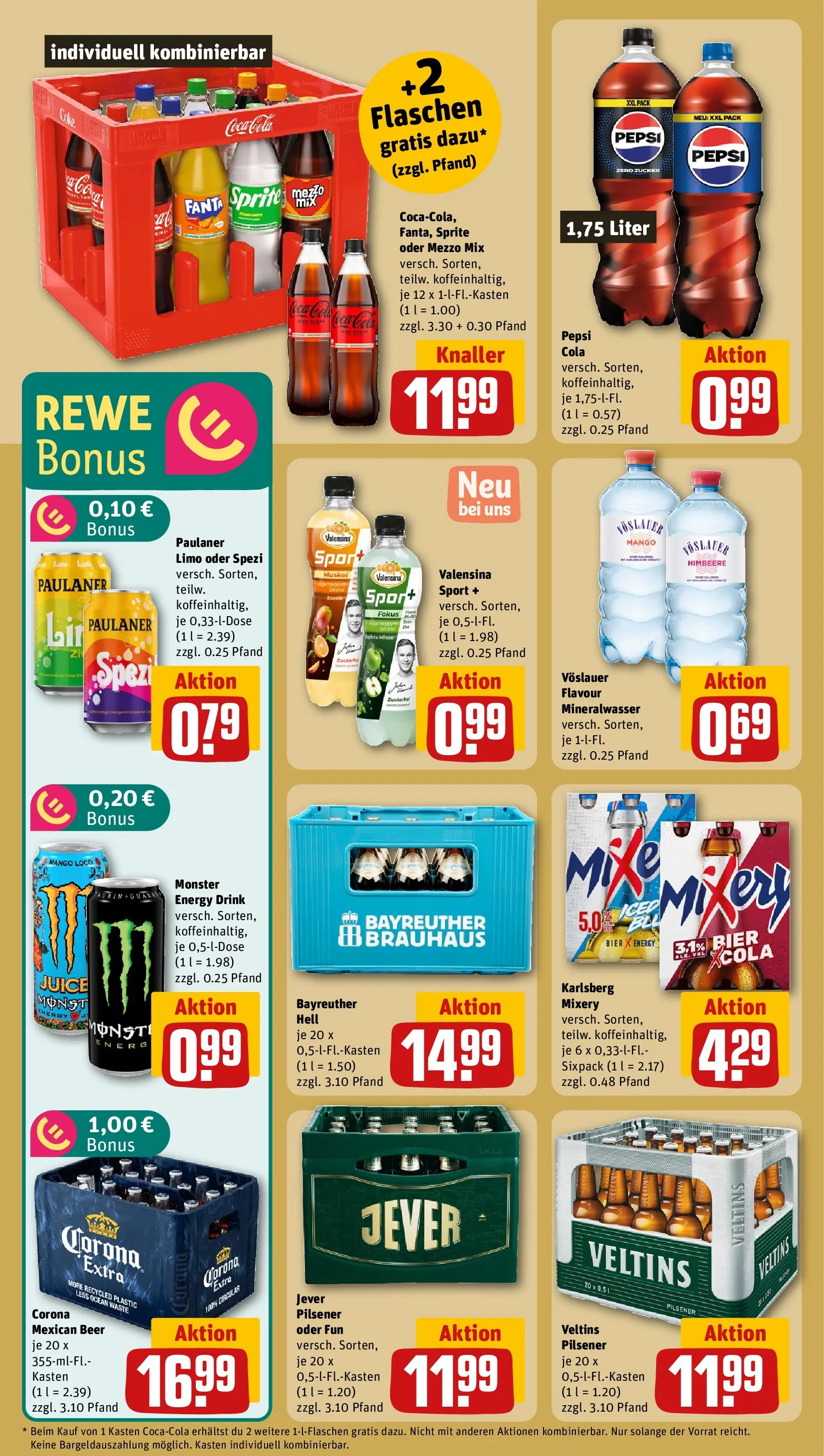 REWE Prospekt ab 04.05.2026 zum Blättern » Angebote | Seite: 24 | Produkte: Sprite, Bier, Monster, Paulaner