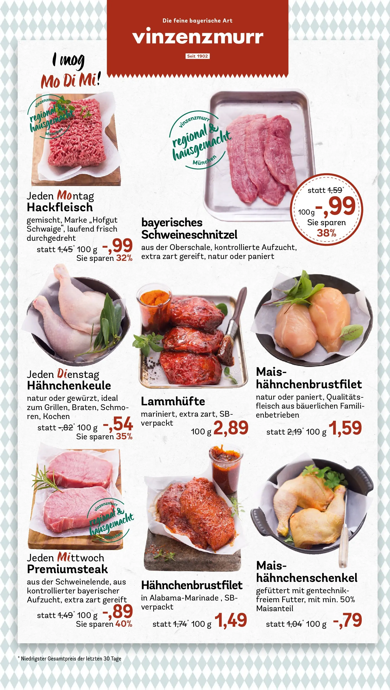 REWE Prospekt ab 03.05.2026 zum Blättern » Angebote | Seite: 12 | Produkte: Hahnchenschenkel, Fleisch, Hackfleisch