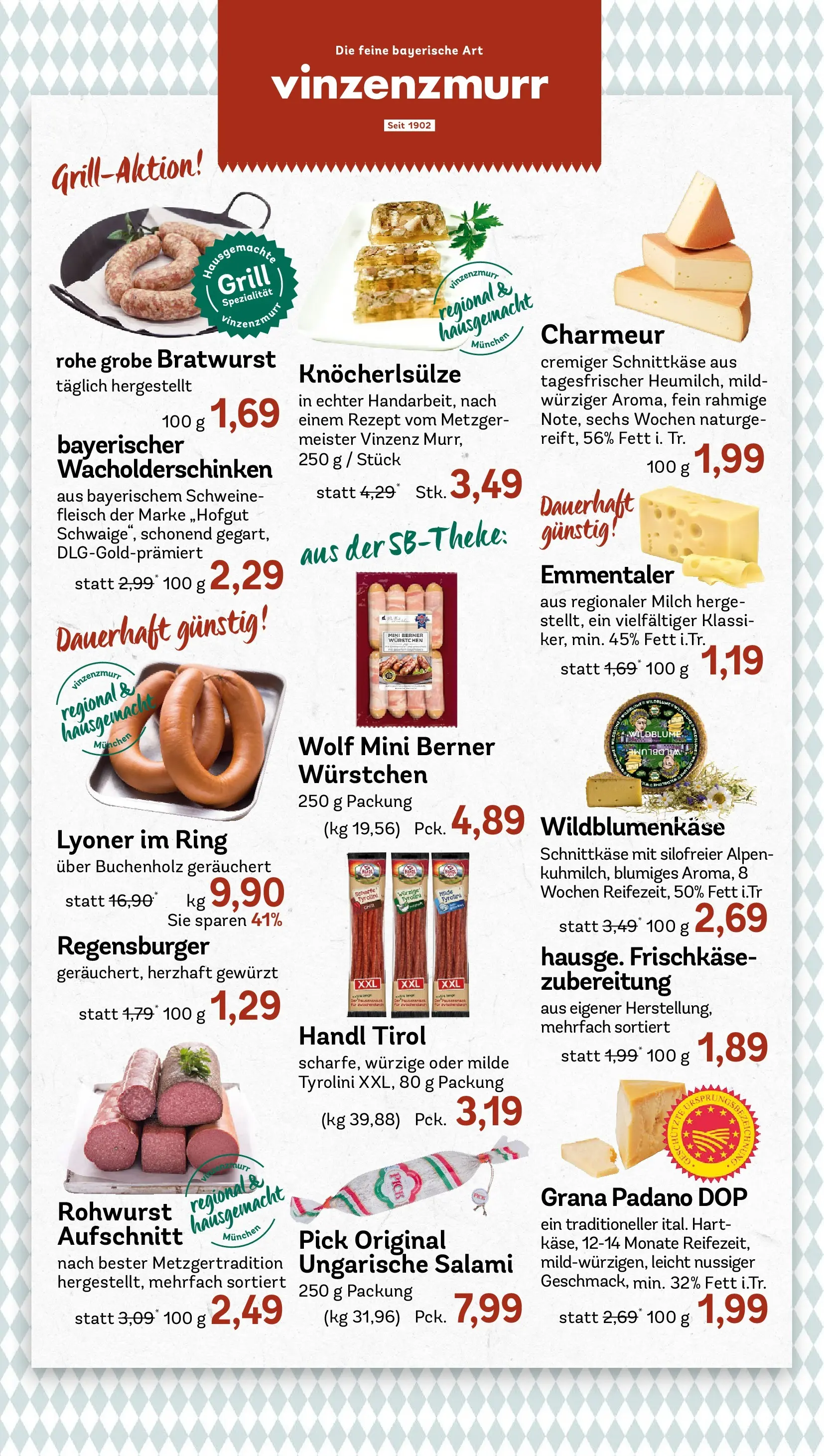 REWE Prospekt ab 03.05.2026 zum Blättern » Angebote | Seite: 13 | Produkte: Milch, Bratwurst, Salami, Schweinefleisch