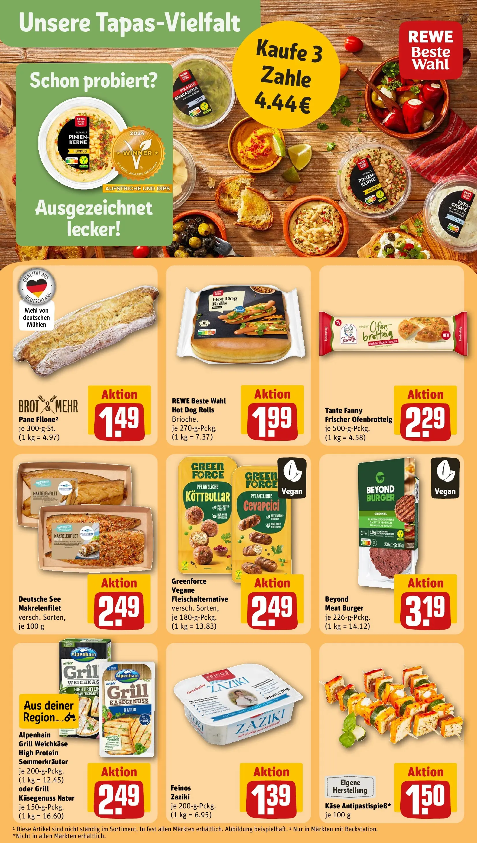 REWE Prospekt ab 04.05.2026 zum Blättern » Angebote | Seite: 23 | Produkte: Grill, Feta, Cevapcici, Creme