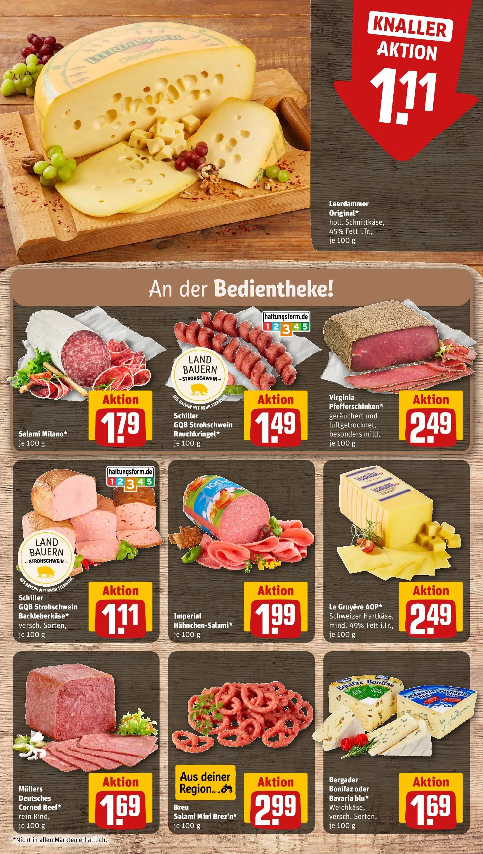REWE Prospekt ab 04.05.2026 zum Blättern » Angebote | Seite: 13 | Produkte: Leerdammer, Salami