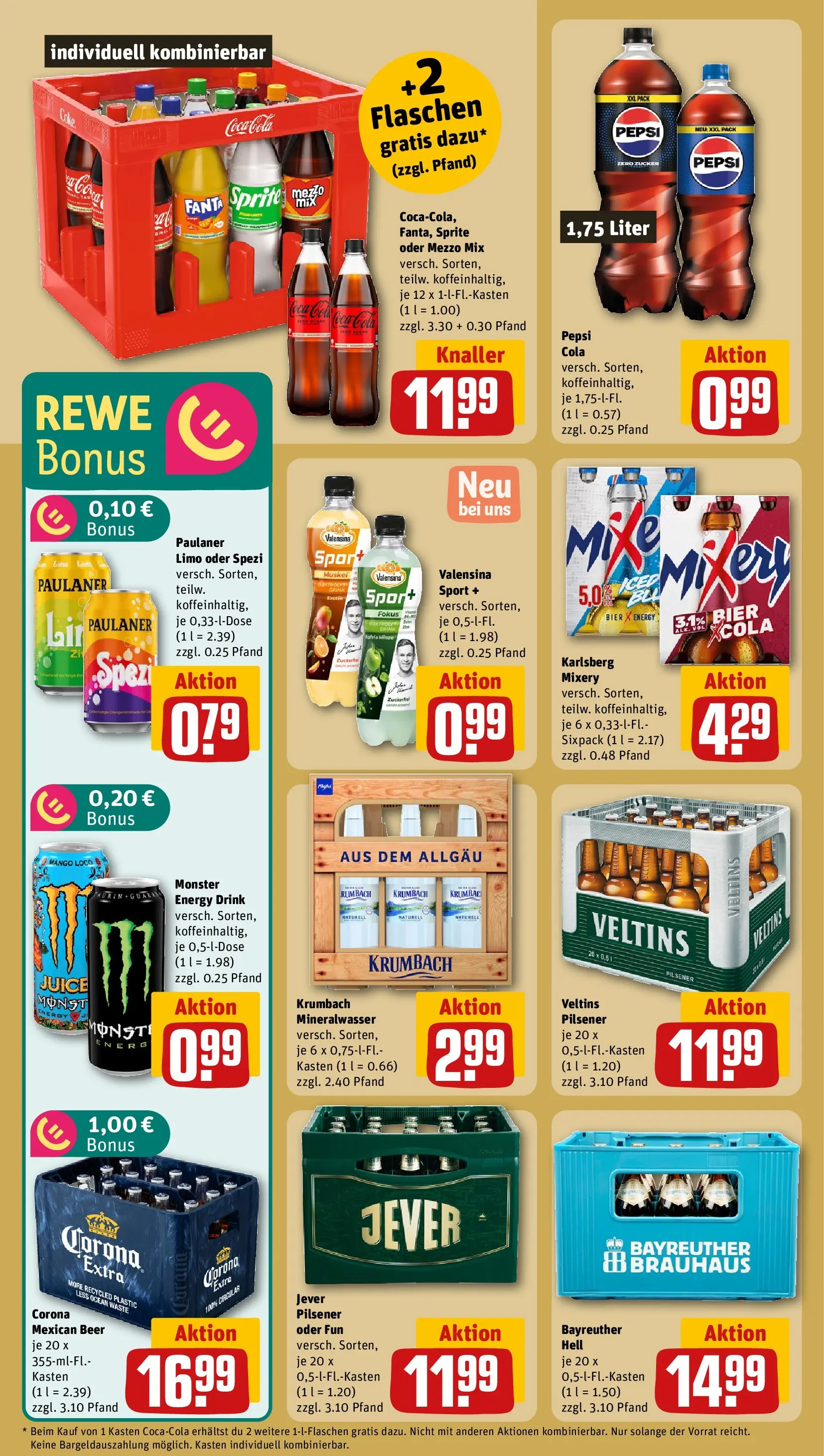 REWE Prospekt ab 04.05.2026 zum Blättern » Angebote | Seite: 28 | Produkte: Zucker, Mango, Pepsi, Veltins