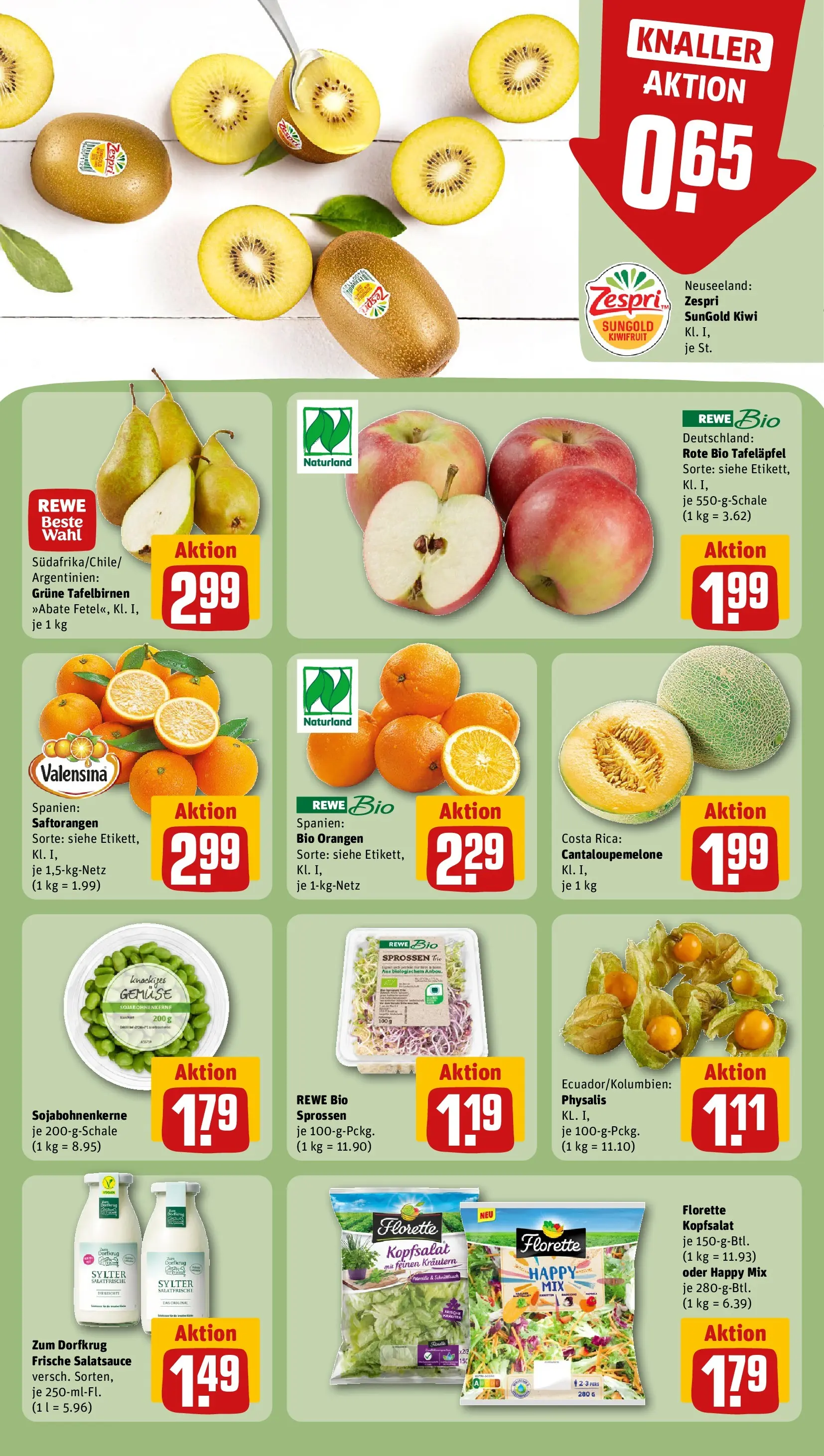REWE Prospekt ab 04.05.2026 zum Blättern » Angebote | Seite: 10 | Produkte: Dressing, Orangen, Valensina, Gemüse