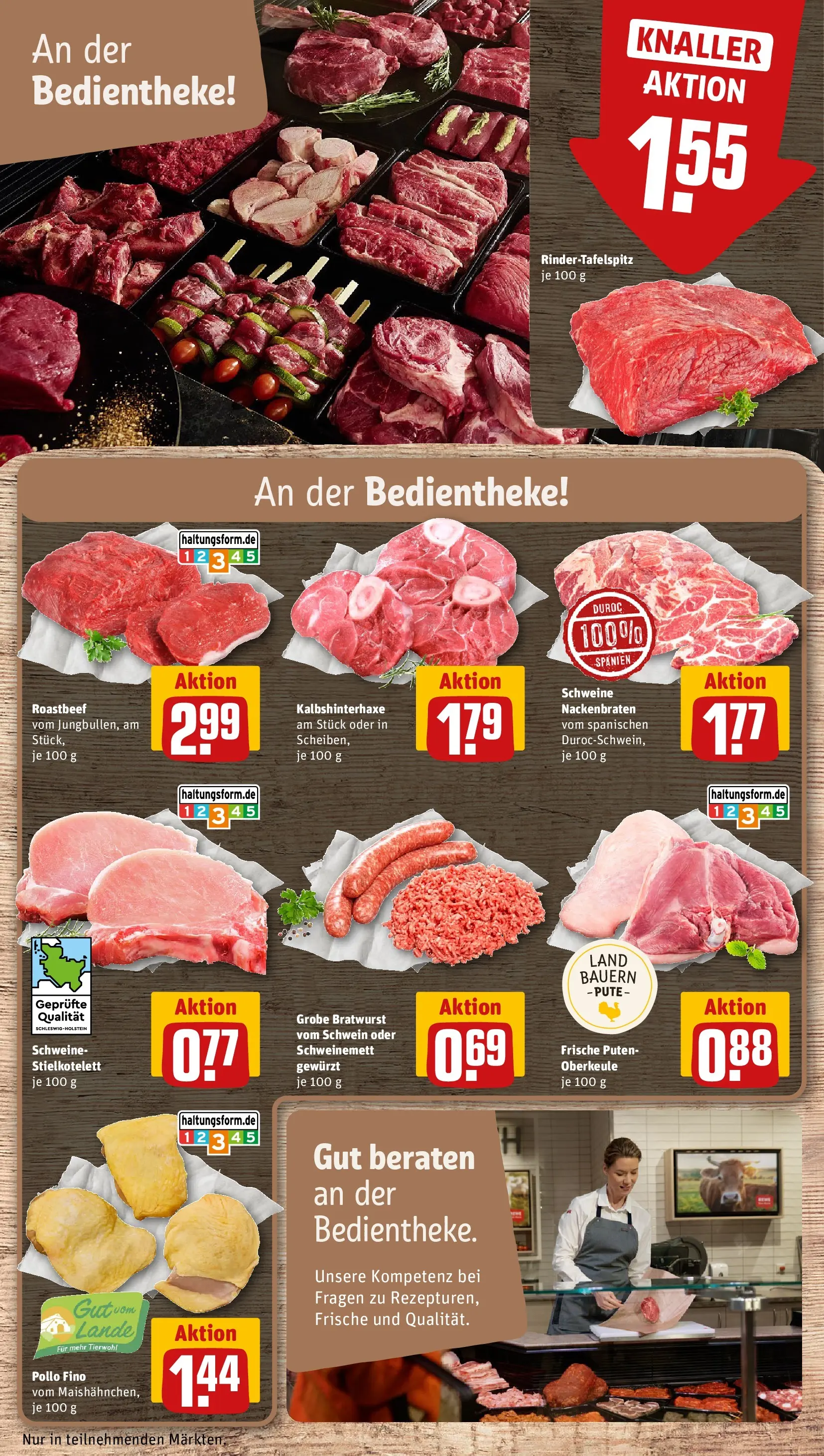 REWE Prospekt ab 04.05.2026 zum Blättern » Angebote | Seite: 14 | Produkte: Pute, Bratwurst, Roastbeef