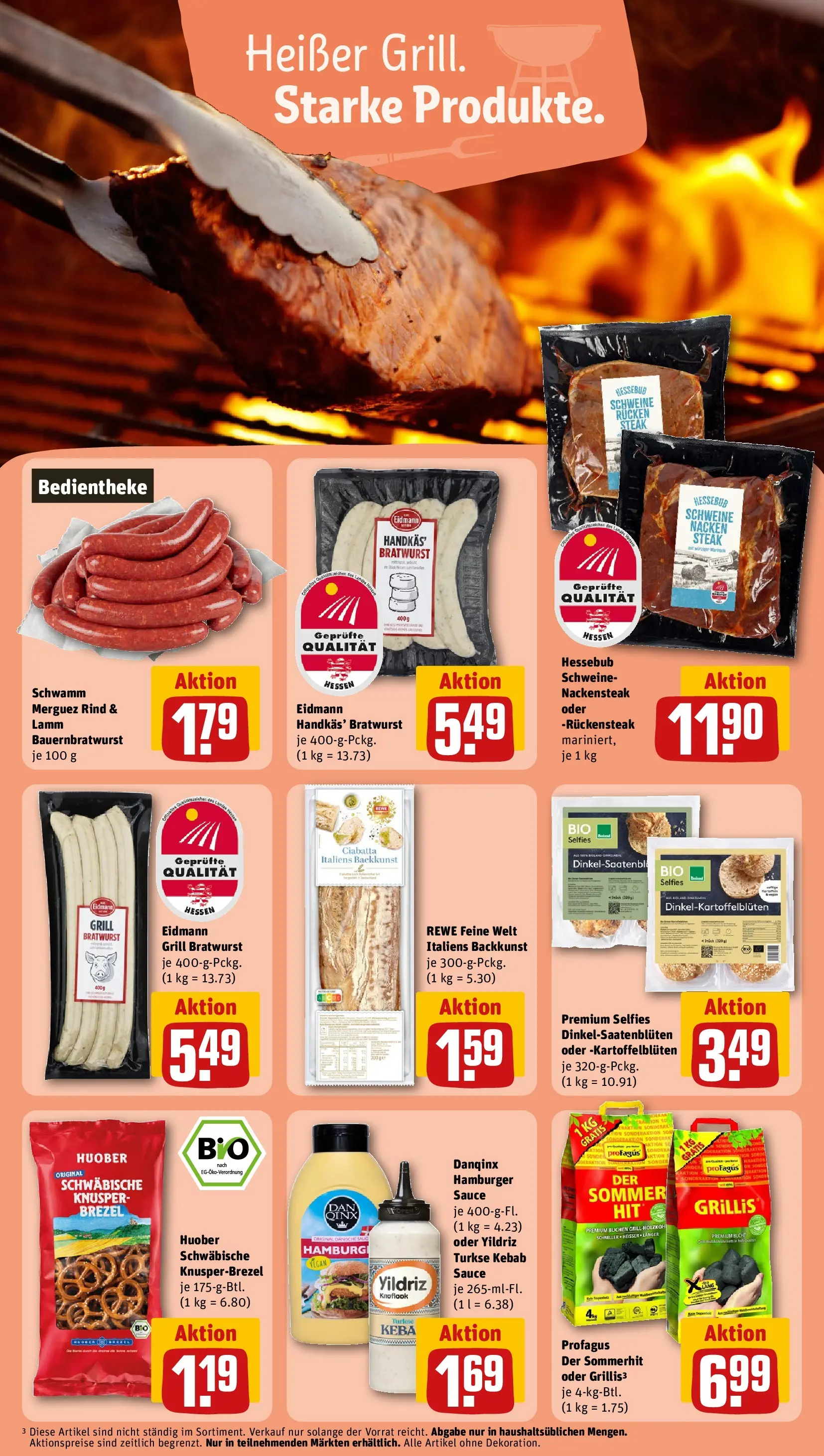 REWE Prospekt ab 04.05.2026 zum Blättern » Angebote | Seite: 23 | Produkte: Grill, Bratwurst, Steak