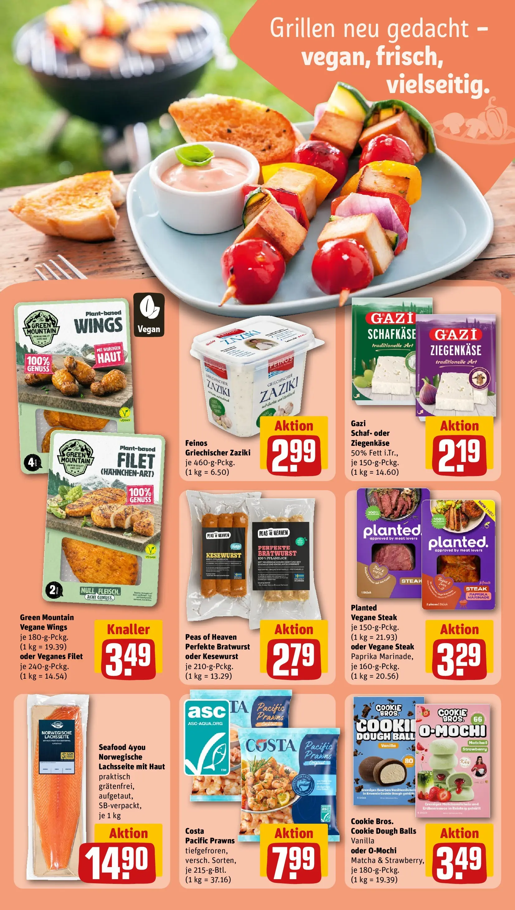 REWE Prospekt ab 04.05.2026 zum Blättern » Angebote | Seite: 24 | Produkte: Ziegenkäse, Bratwurst, Knoblauch, Bourbon