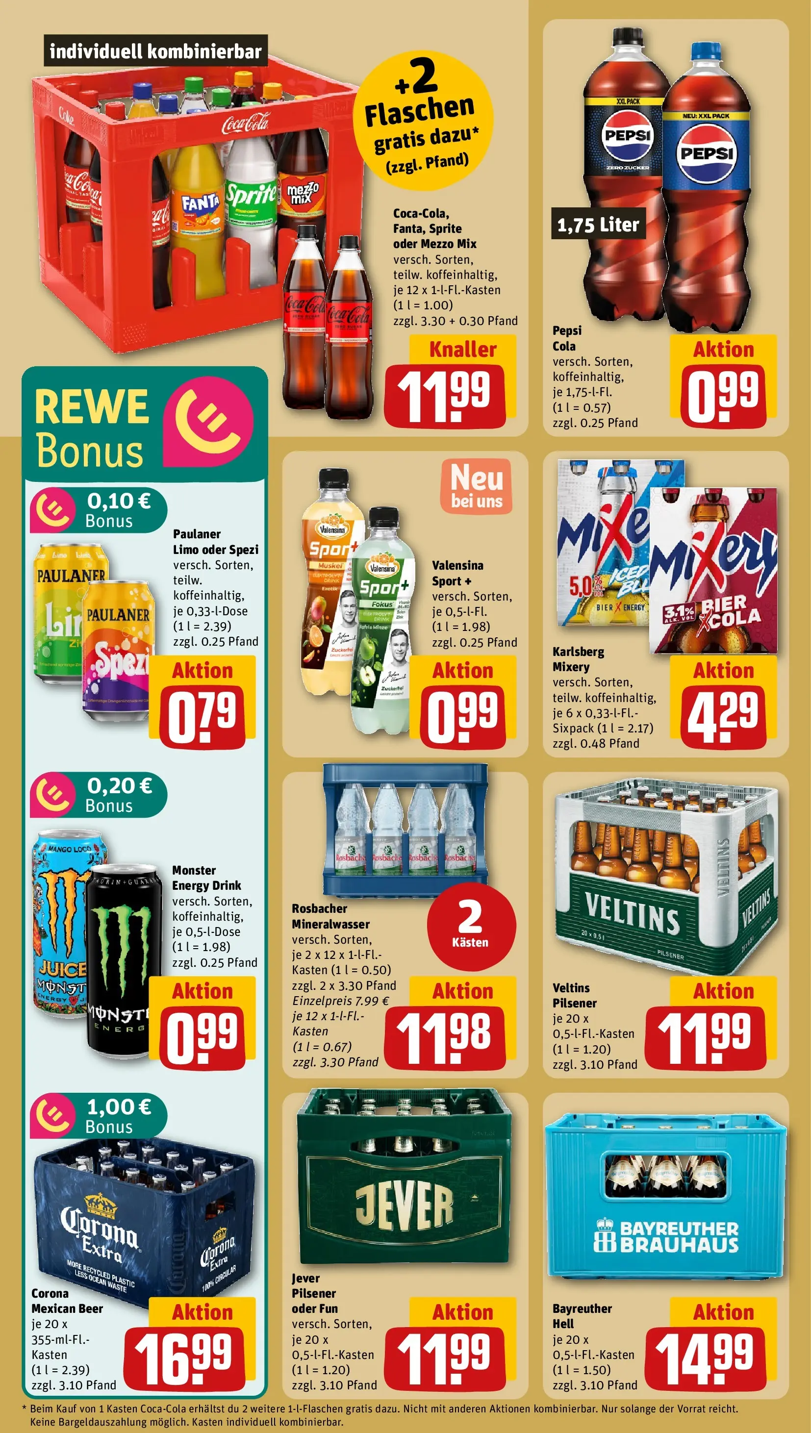REWE Prospekt ab 04.05.2026 zum Blättern » Angebote | Seite: 26 | Produkte: Valensina, Monster, Jever, Paulaner