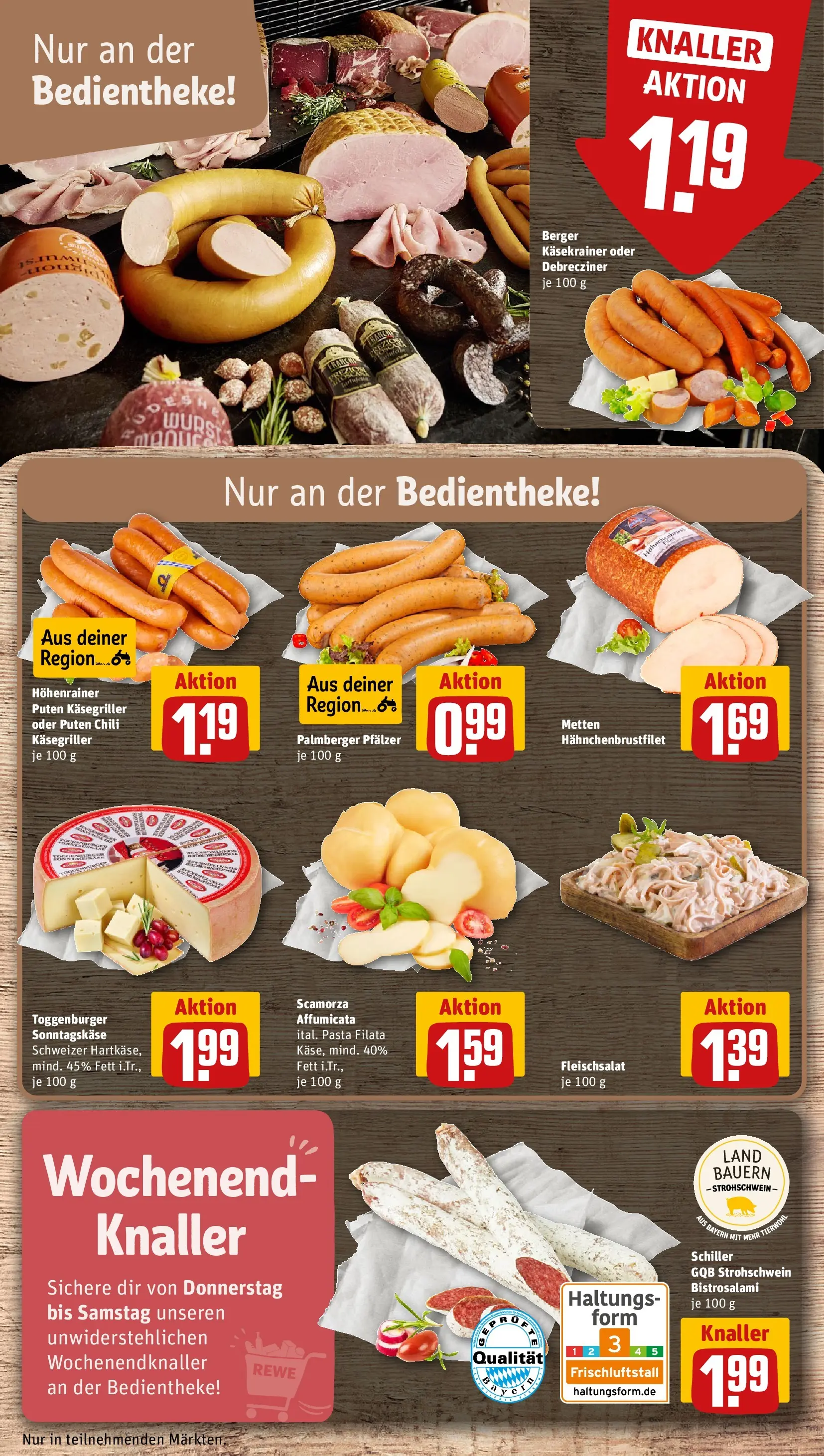 REWE Prospekt ab 04.05.2026 zum Blättern » Angebote | Seite: 15 | Produkte: Wurst, Chili, Pasta, Hahnchenbrust