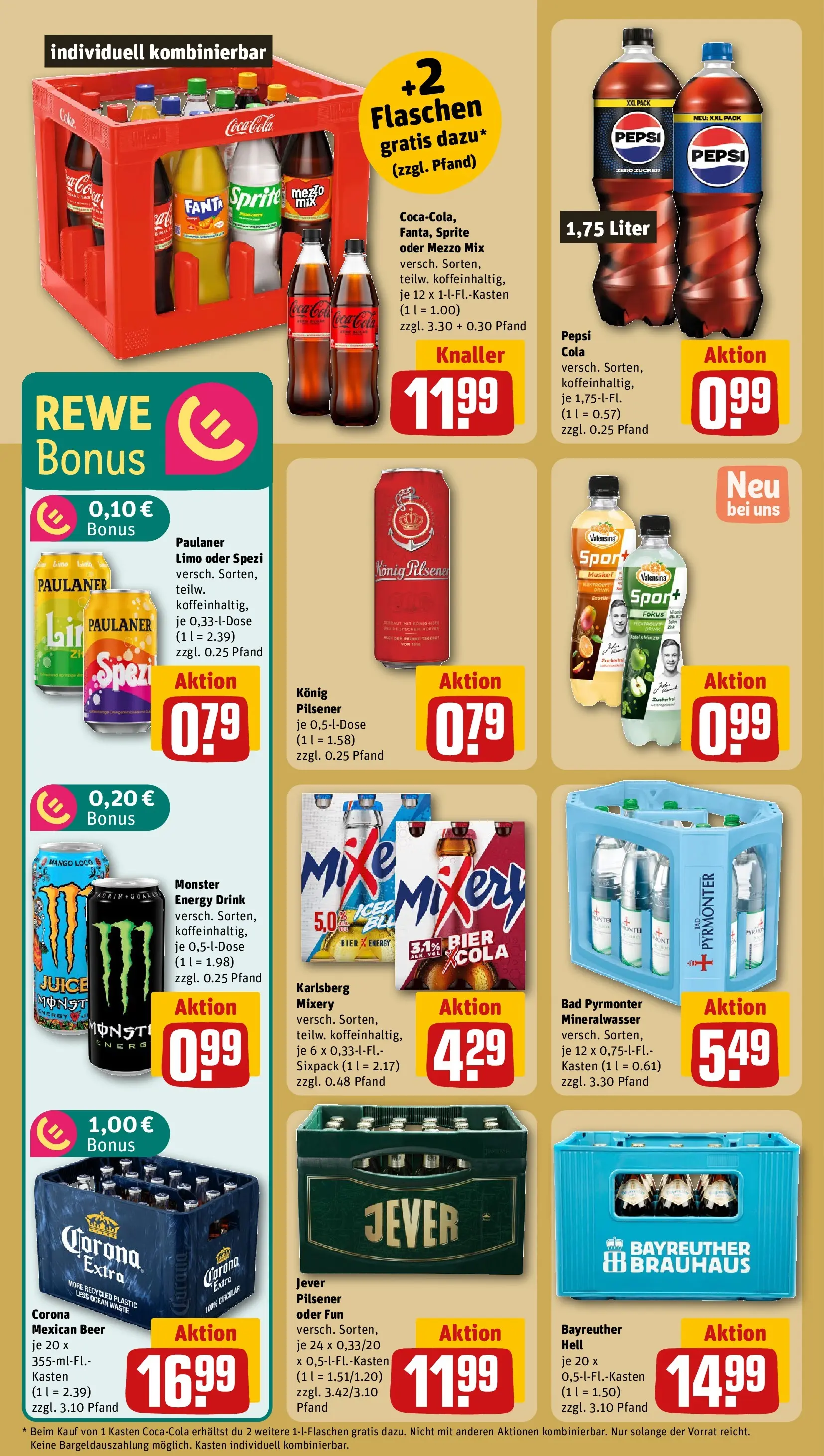 REWE Prospekt ab 04.05.2026 zum Blättern » Angebote | Seite: 20 | Produkte: Zucker, Mango, Pepsi, Paulaner