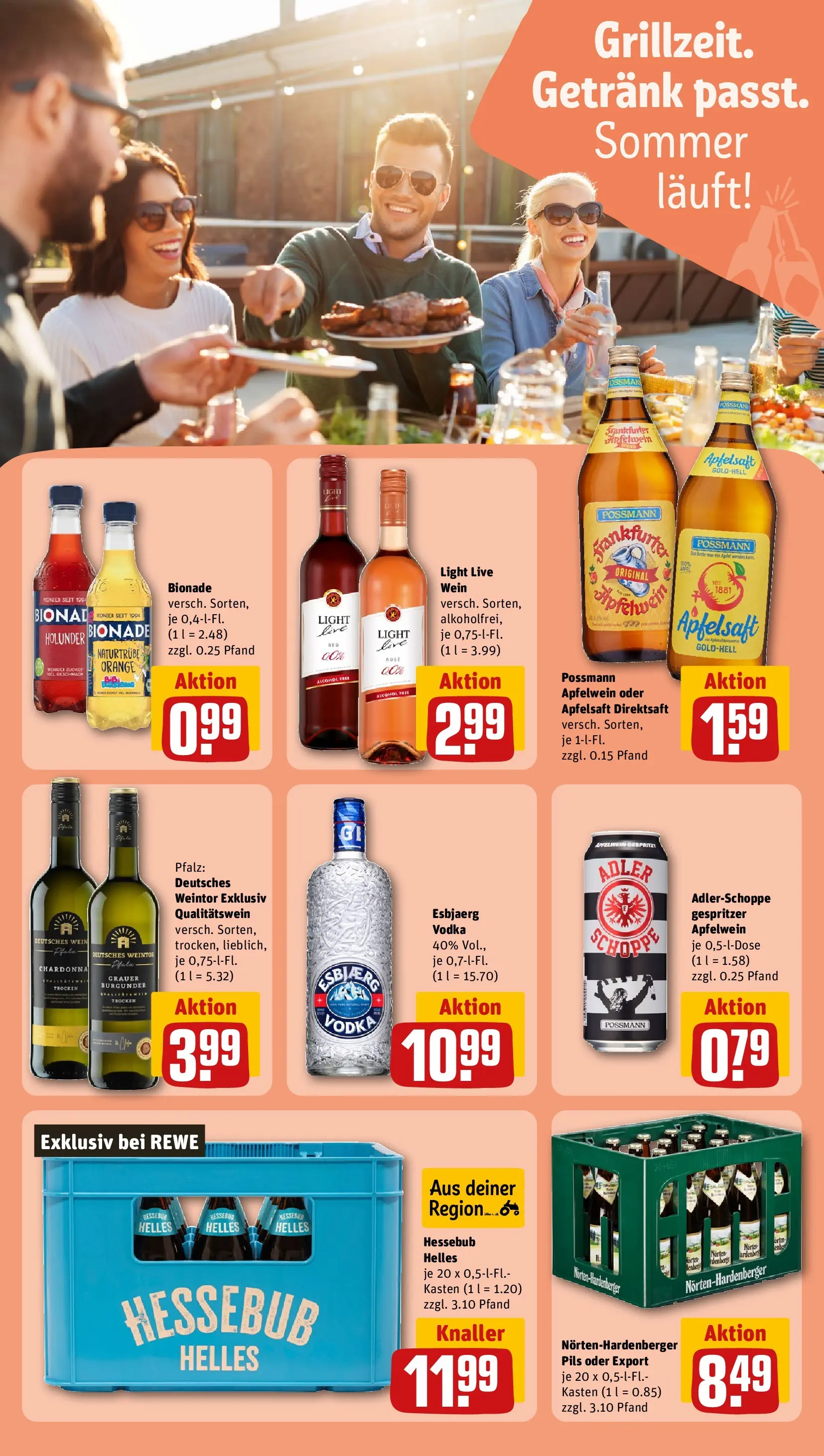 REWE Prospekt ab 04.05.2026 zum Blättern » Angebote | Seite: 23 | Produkte: Pils, Apfelsaft, Apple, Wein