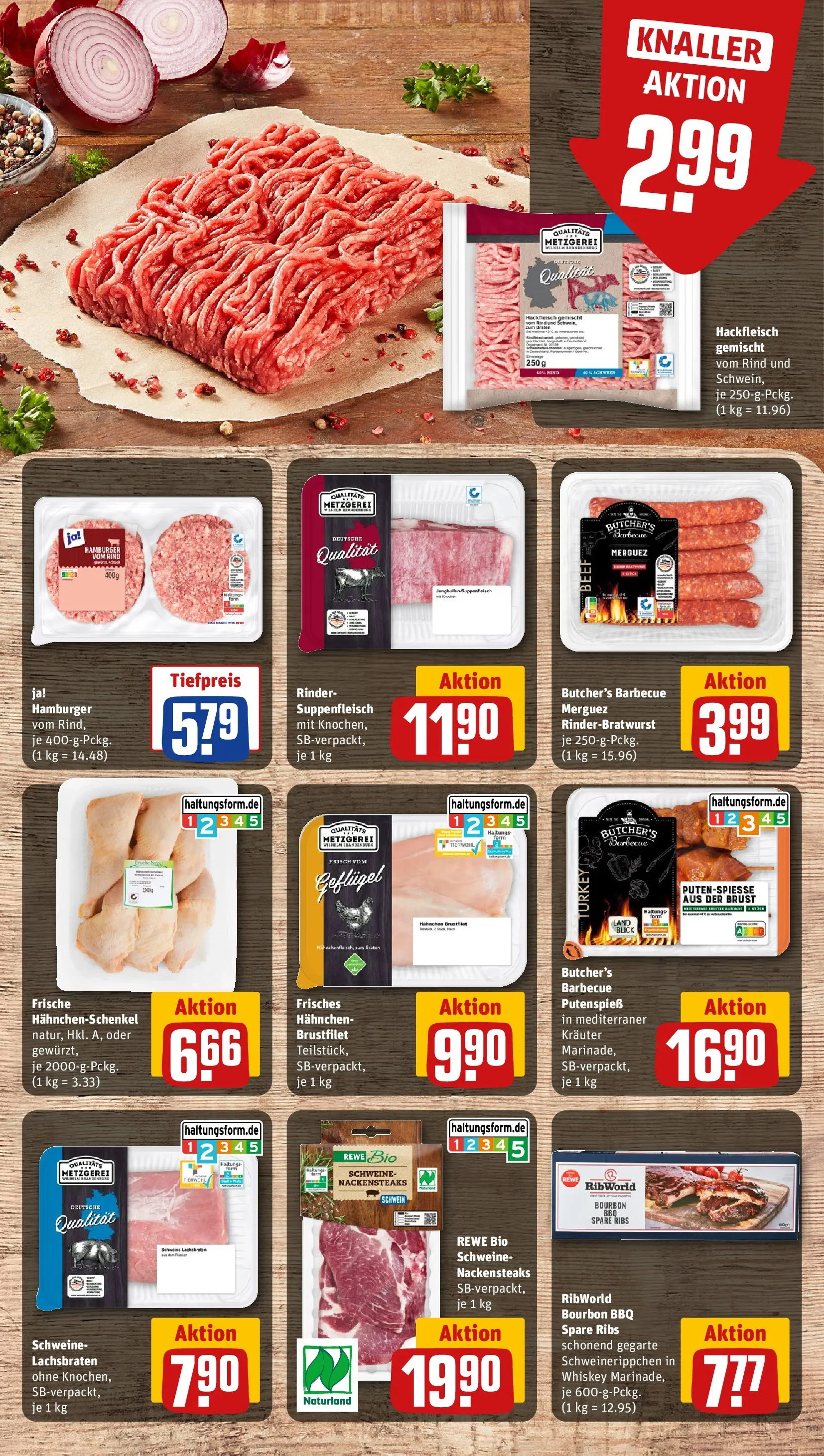 REWE Prospekt ab 04.05.2026 zum Blättern » Angebote | Seite: 12 | Produkte: Nackensteaks, Suppenfleisch, Steak, Whiskey