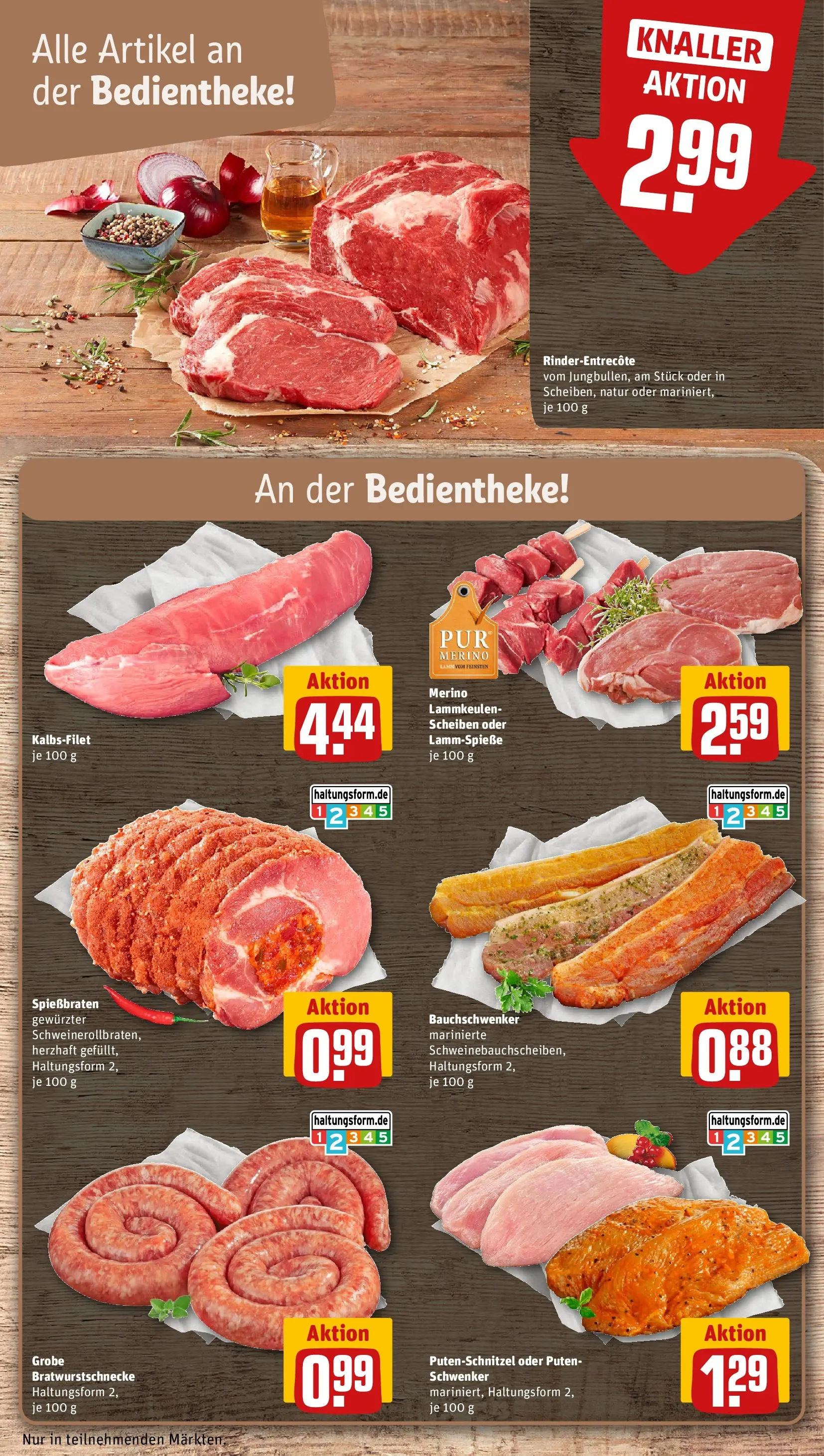 REWE Prospekt ab 04.05.2026 zum Blättern » Angebote | Seite: 14 | Produkte: Entrecote, Putenschnitzel