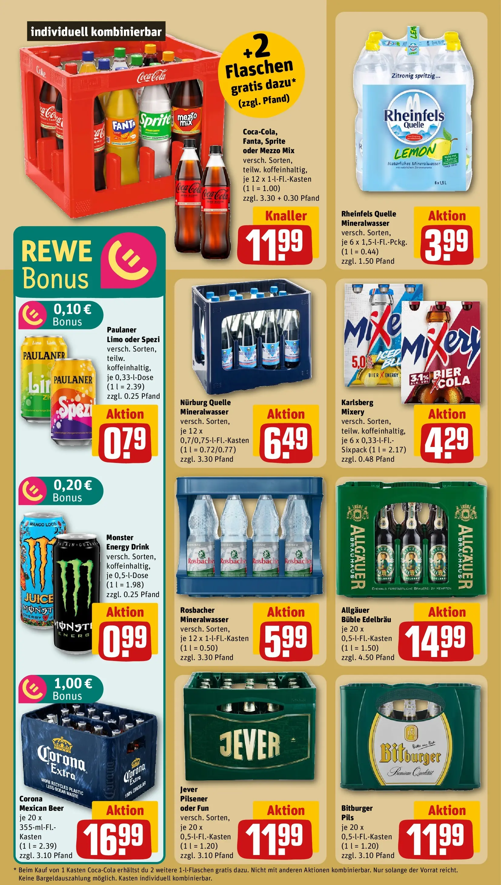 REWE Prospekt ab 03.05.2026 zum Blättern » Angebote | Seite: 20 | Produkte: Bitburger, Fanta, Energy, Oder mezzo mix