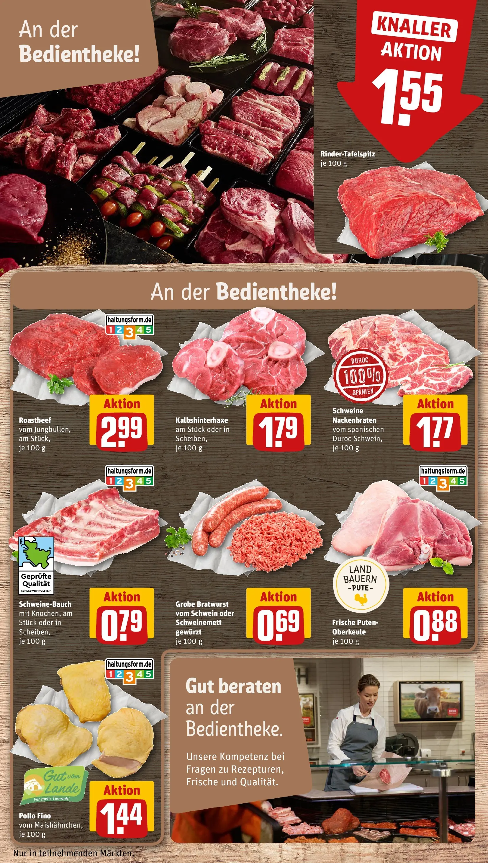 REWE Prospekt ab 04.05.2026 zum Blättern » Angebote | Seite: 14 | Produkte: Pute, Schweinebauch, Bratwurst, Roastbeef