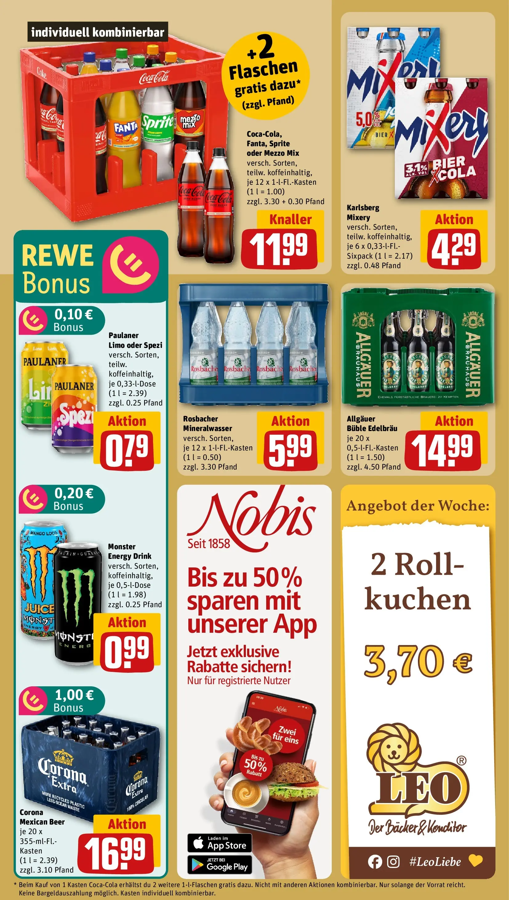 REWE Prospekt ab 04.05.2026 zum Blättern » Angebote | Seite: 20 | Produkte: Sprite, Bier, Mineralwasser, Oder mezzo mix
