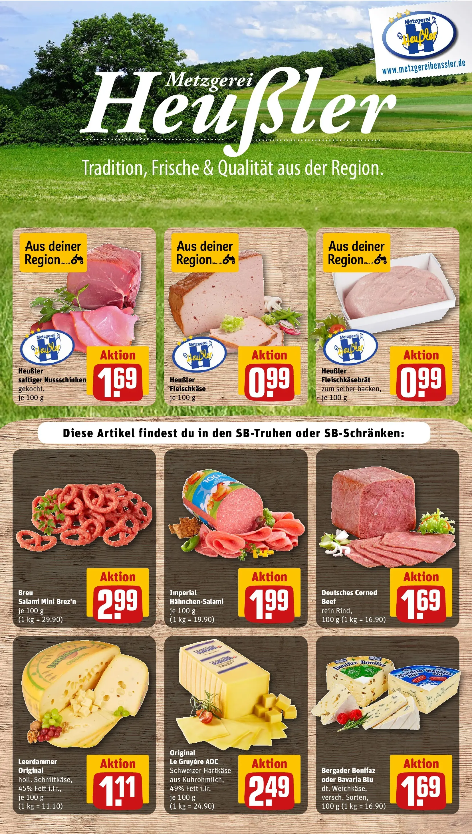 REWE Prospekt ab 04.05.2026 zum Blättern » Angebote | Seite: 13 | Produkte: Leerdammer, Salami