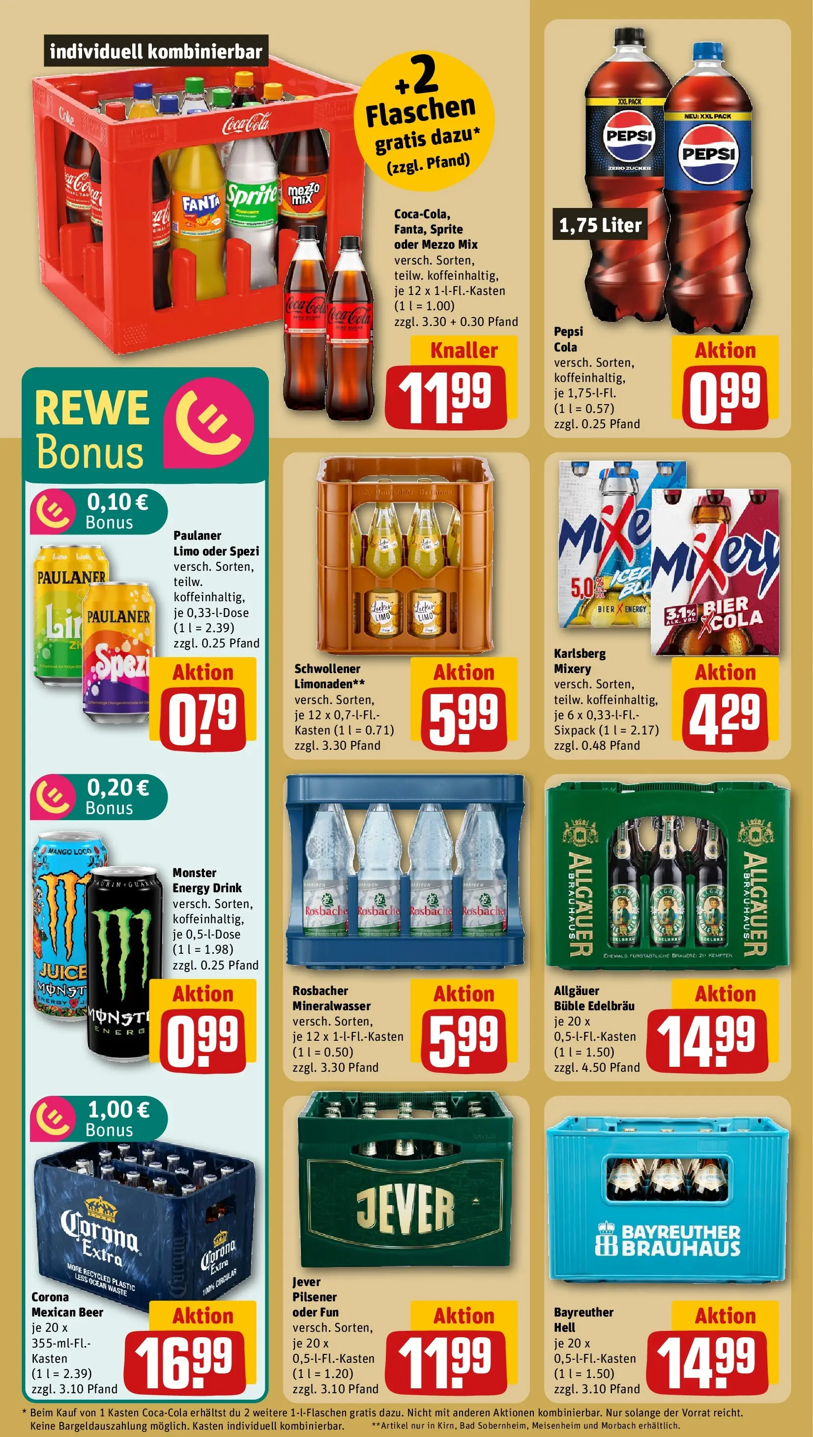 REWE Prospekt ab 04.05.2026 zum Blättern » Angebote | Seite: 22 | Produkte: Bier, Bad, Pepsi, Paulaner