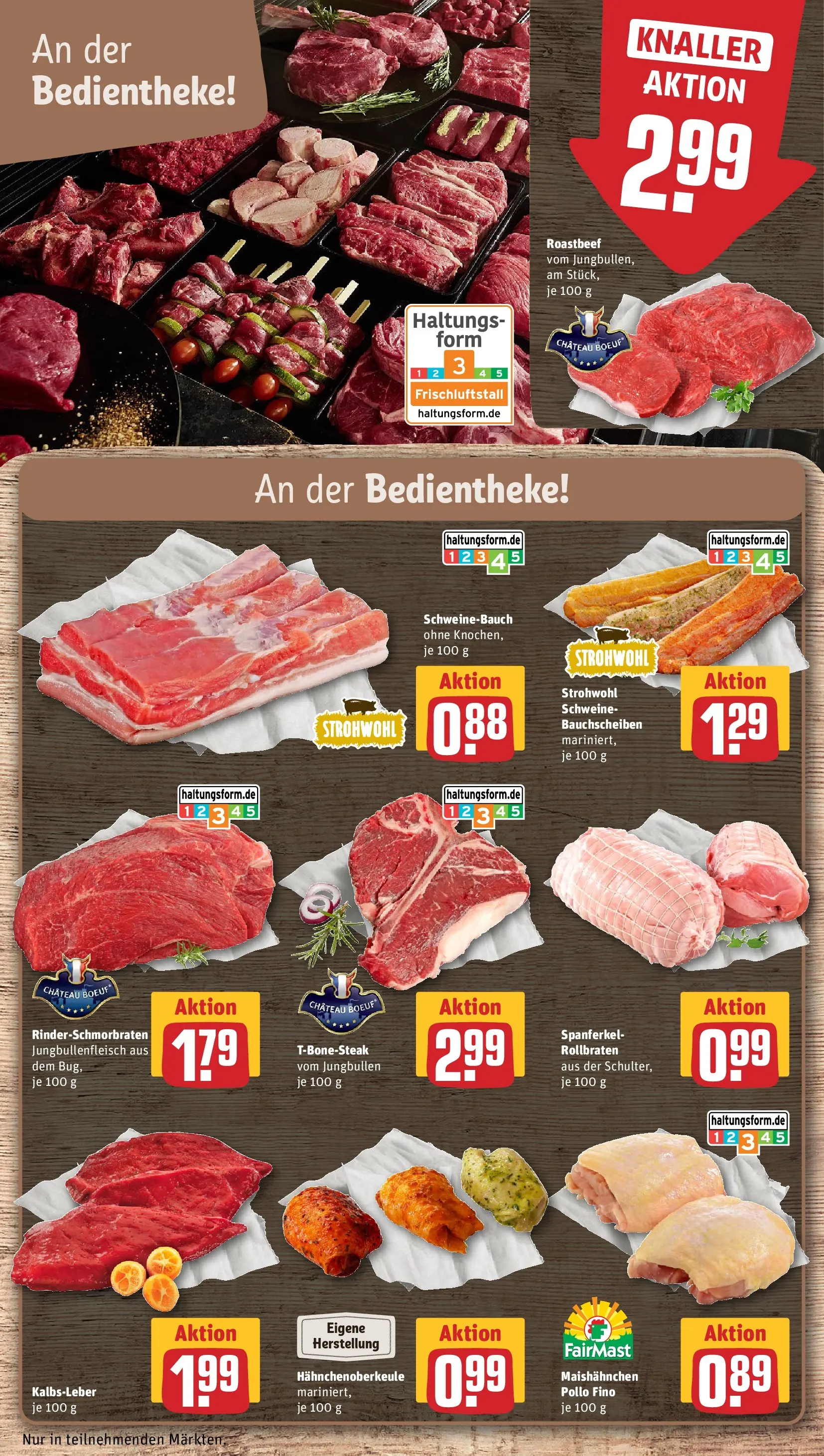 REWE Prospekt ab 04.05.2026 zum Blättern » Angebote | Seite: 29 | Produkte: Schweinebauch, Roastbeef, Kalbsleber