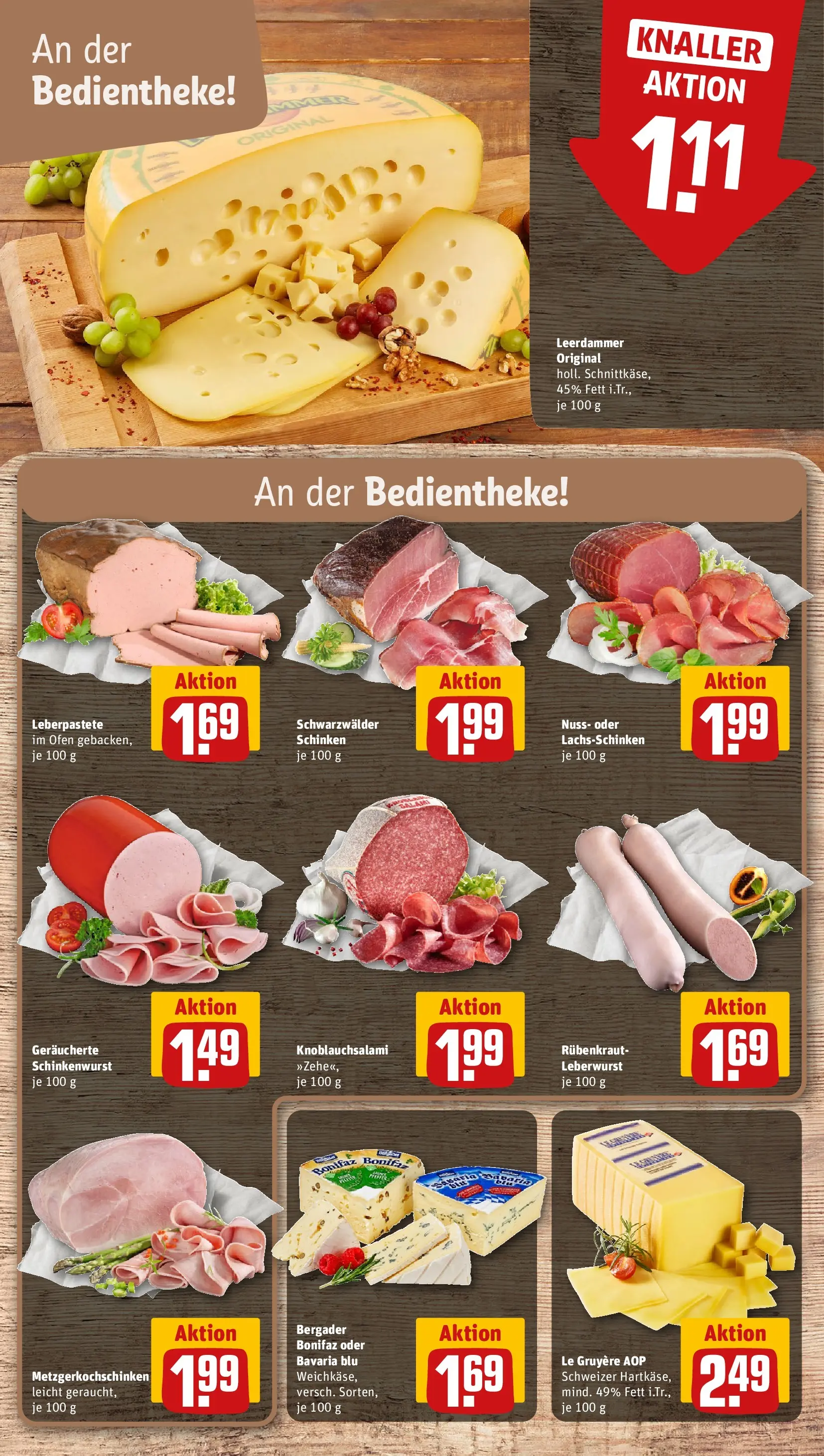 REWE Prospekt ab 04.05.2026 zum Blättern » Angebote | Seite: 13 | Produkte: Ofen, Leerdammer, Pfeffer, Salami