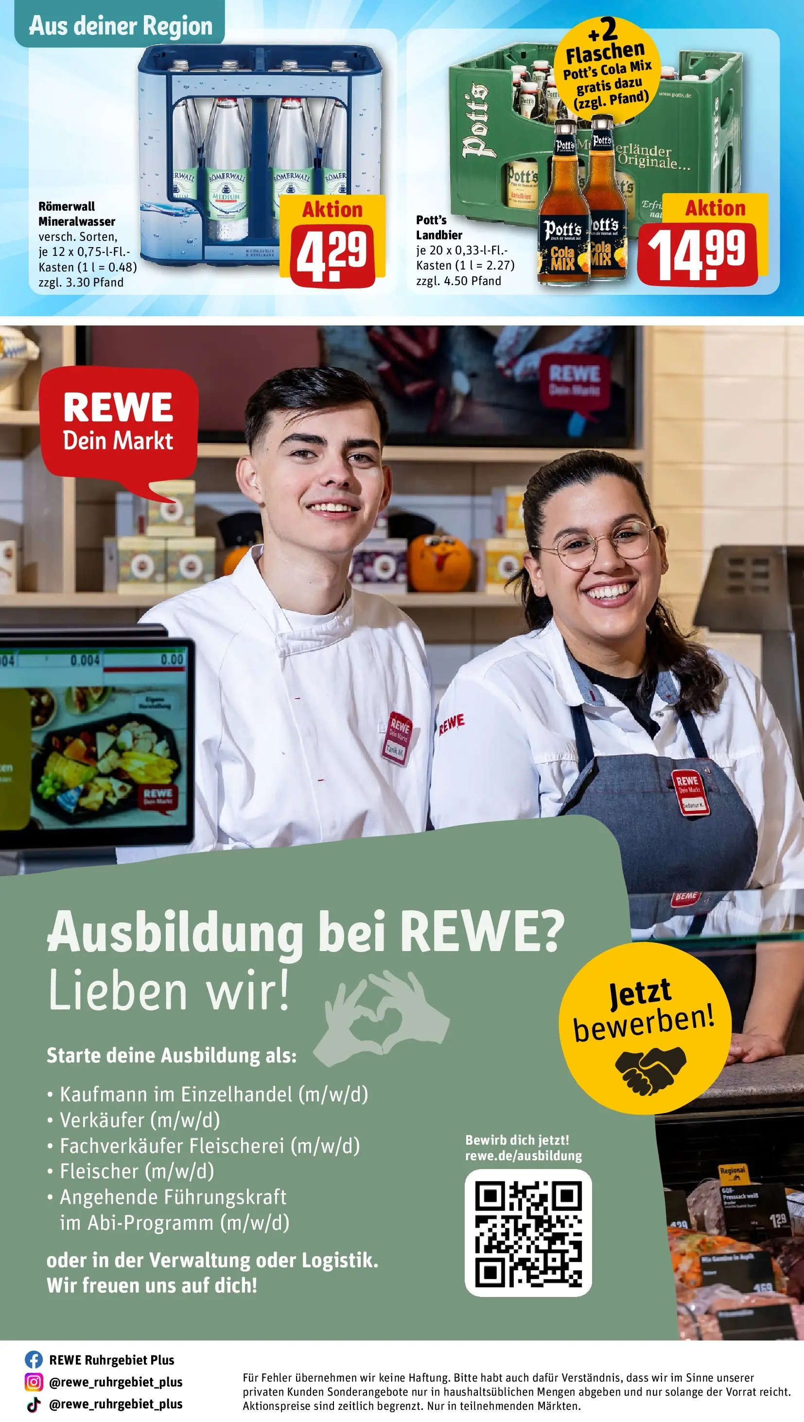 REWE Prospekt ab 04.05.2026 zum Blättern » Angebote | Seite: 35 | Produkte: Cola, Mineralwasser