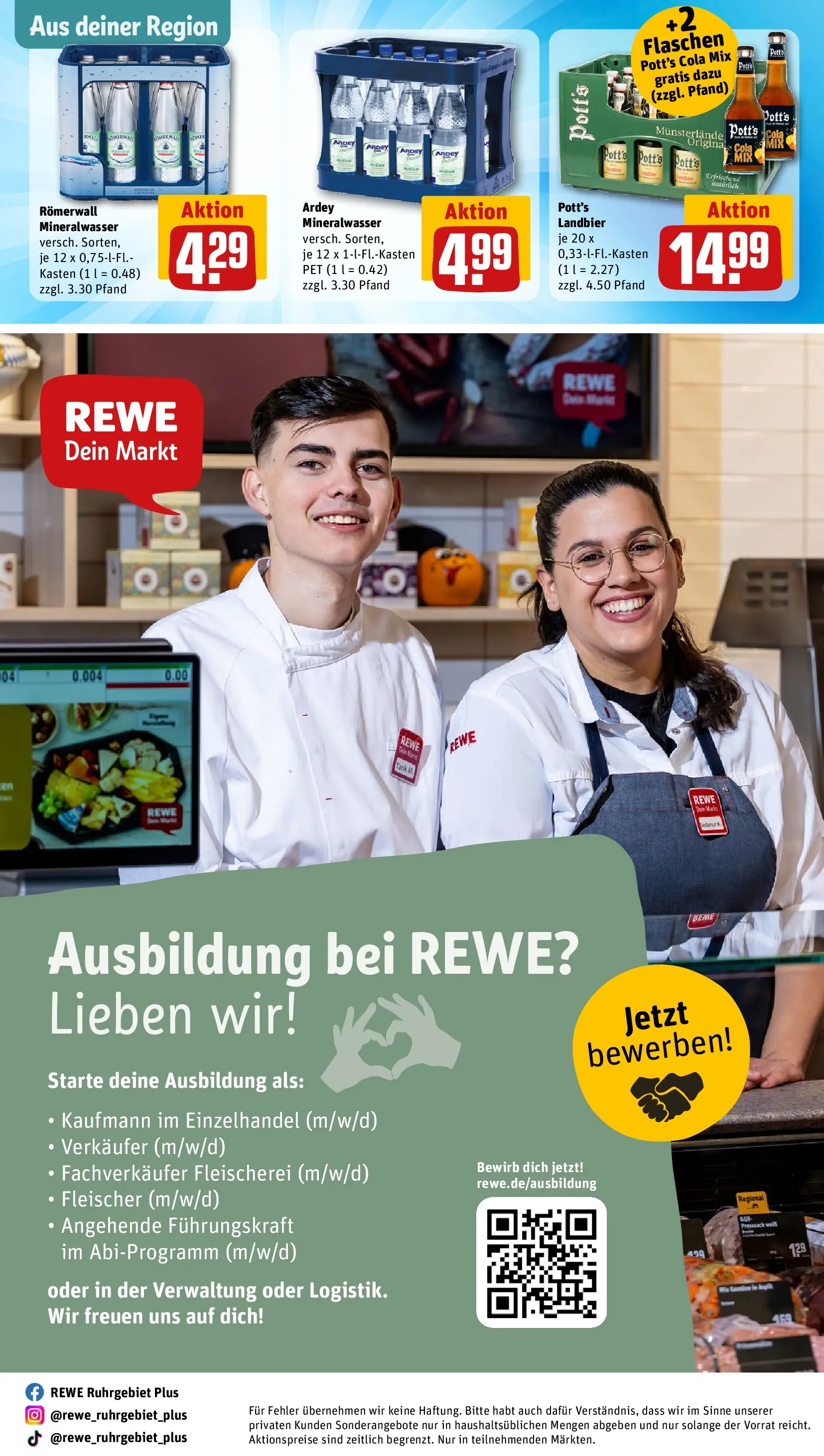REWE Prospekt ab 04.05.2026 zum Blättern » Angebote | Seite: 35 | Produkte: Cola, Mineralwasser