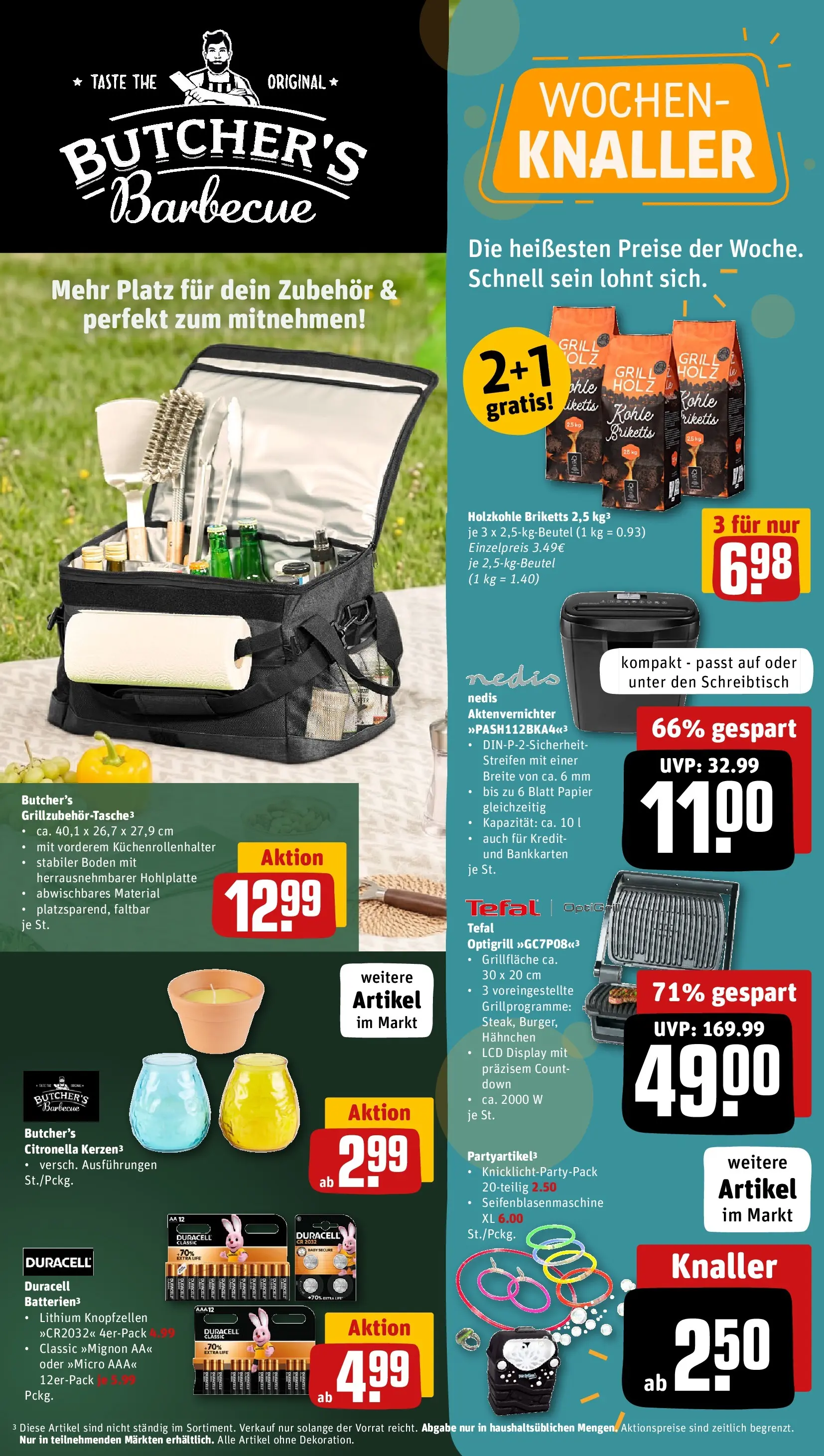 REWE Prospekt ab 04.05.2026 zum Blättern » Angebote | Seite: 37 | Produkte: Aktenvernichter, Grill, Hahnchen, Burger