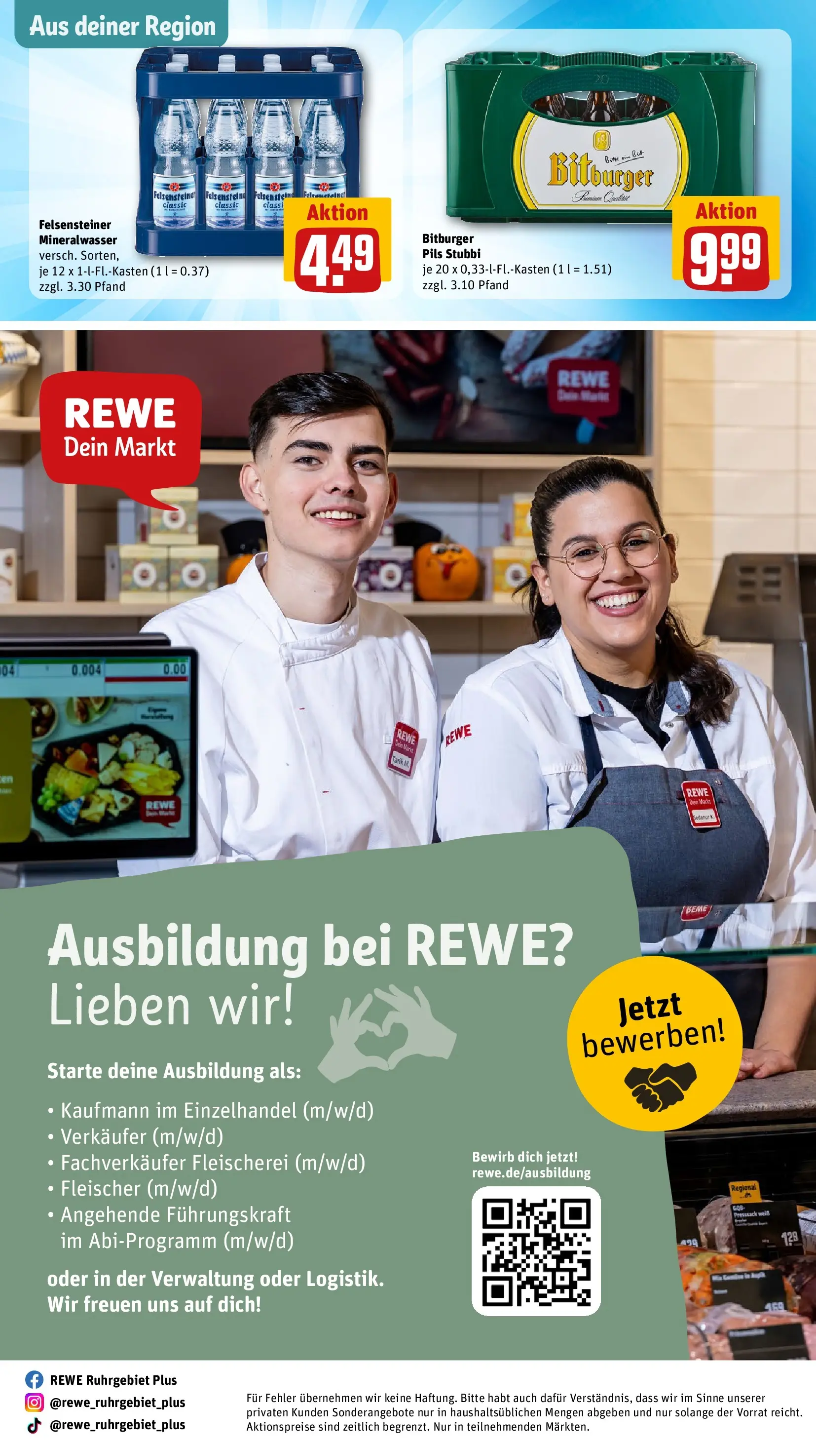 REWE Prospekt ab 04.05.2026 zum Blättern » Angebote | Seite: 35 | Produkte: Bitburger, Pils, Mineralwasser