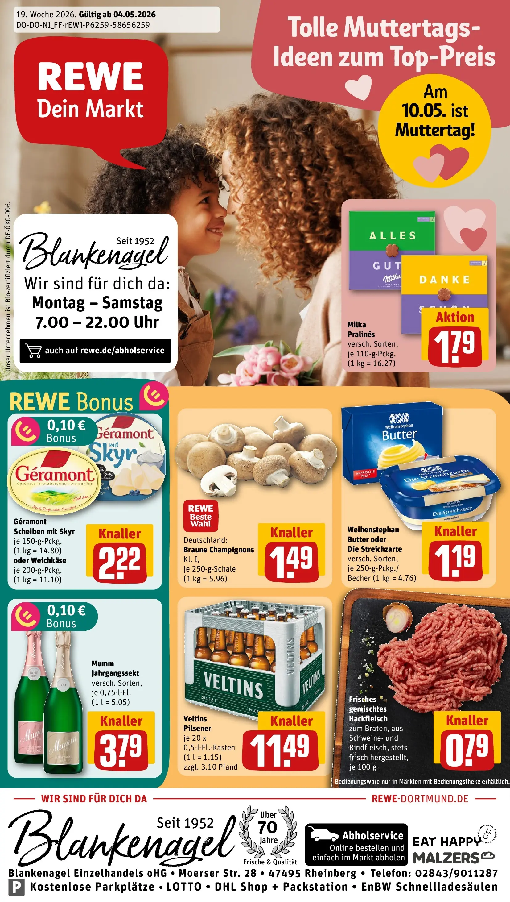 REWE Prospekt ab 04.05.2026 zum Blättern » Angebote | Seite: 5 | Produkte: Geramont, Butter, Weihenstephan butter, Skyr
