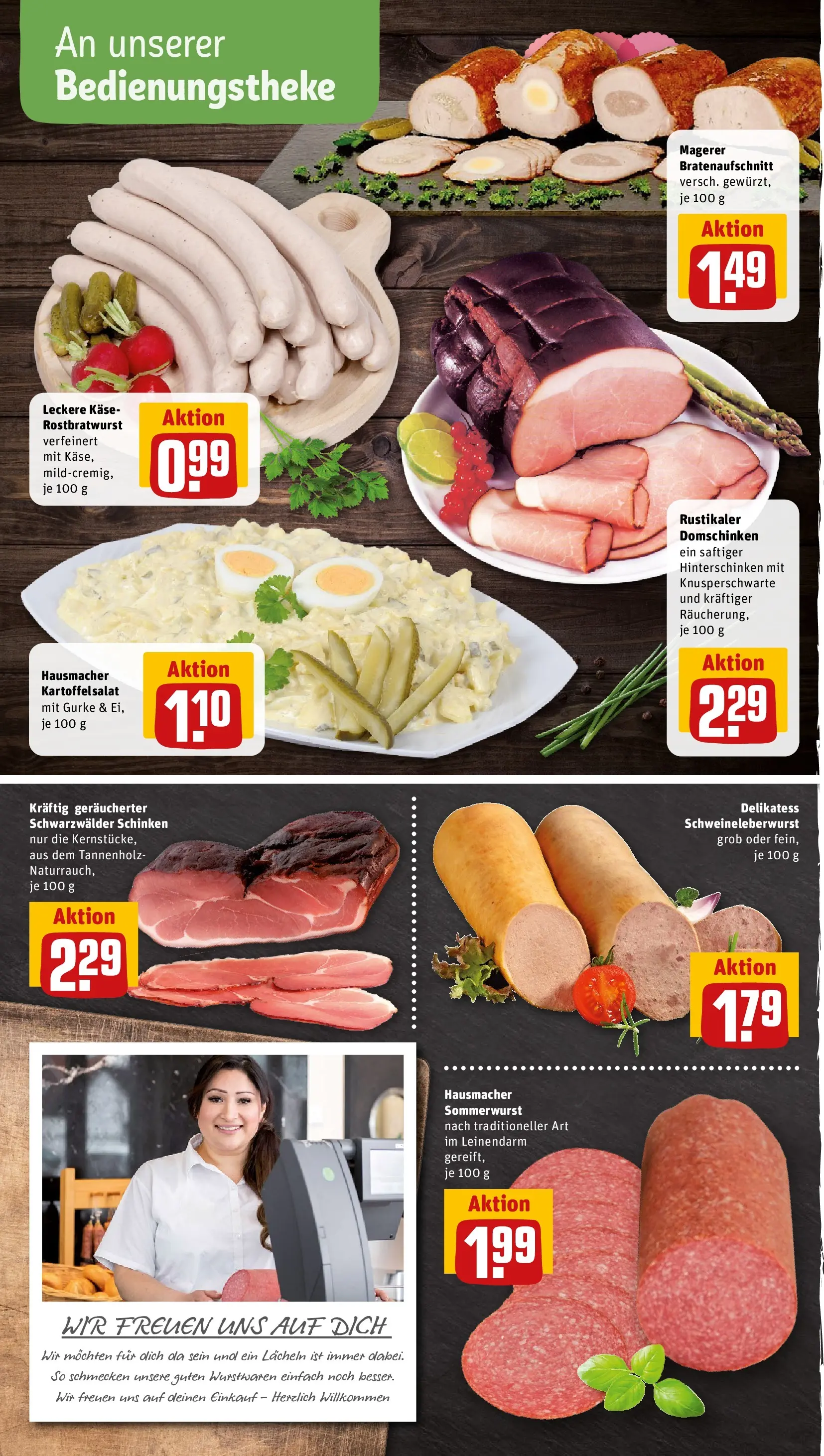 REWE Prospekt ab 04.05.2026 zum Blättern » Angebote | Seite: 10 | Produkte: Käse, Schinken